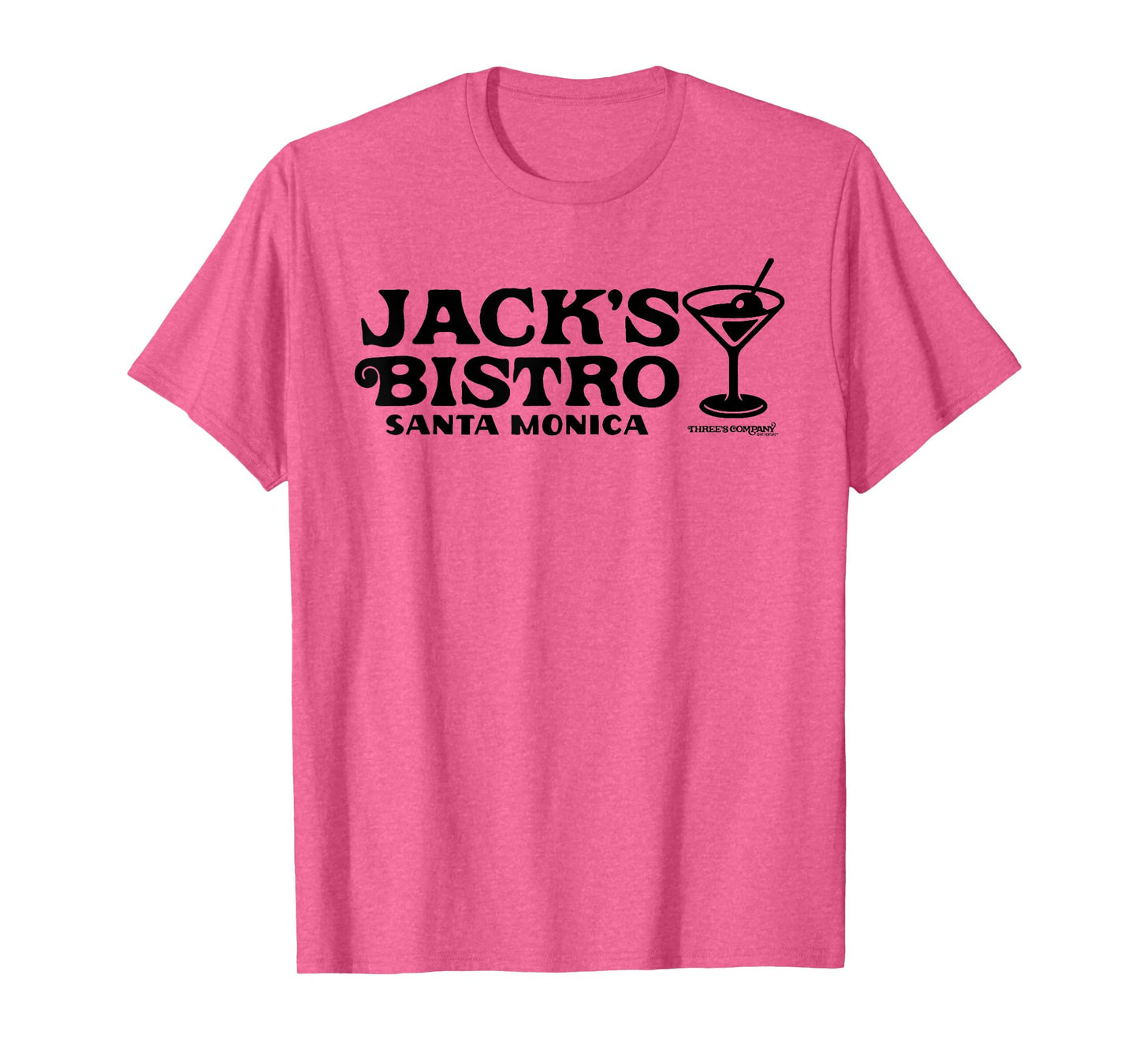 Jack's Bistro Logo Retro Three's Company Jack Tripper Pub T-Shirt