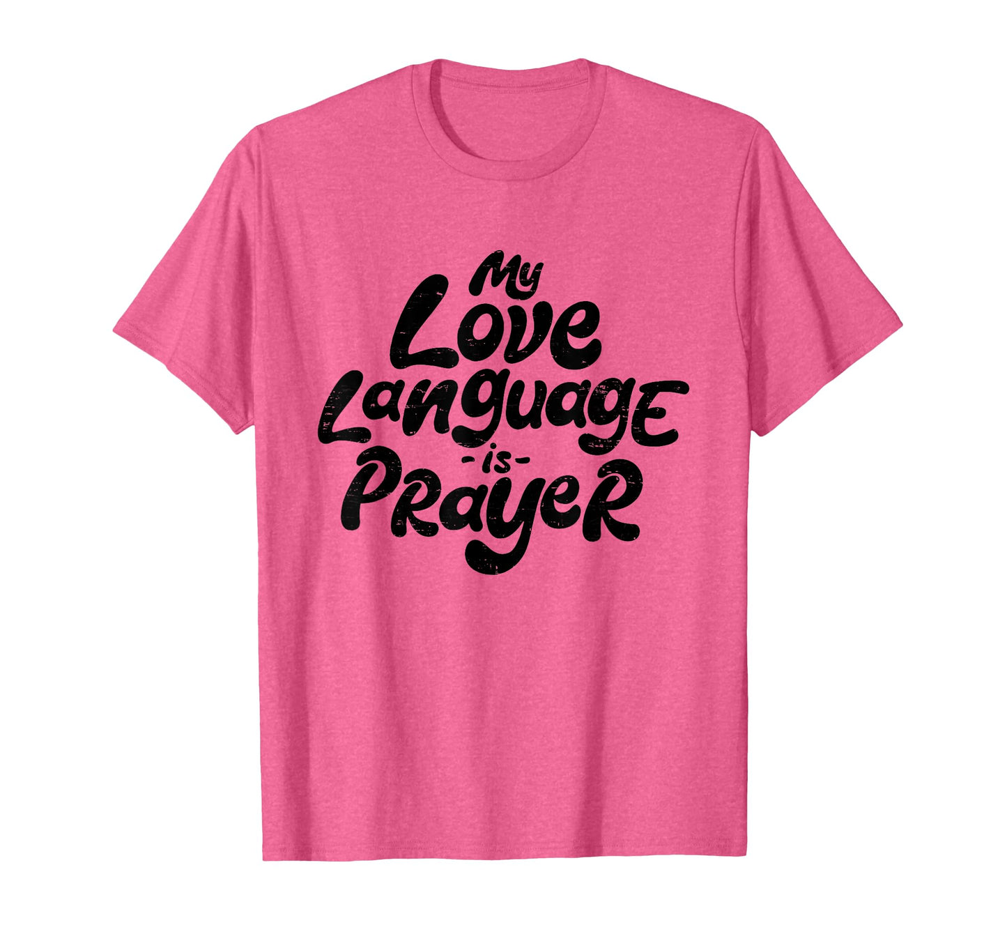 Retro My Love Language Is Prayer Jesus Christian Easter T-Shirt