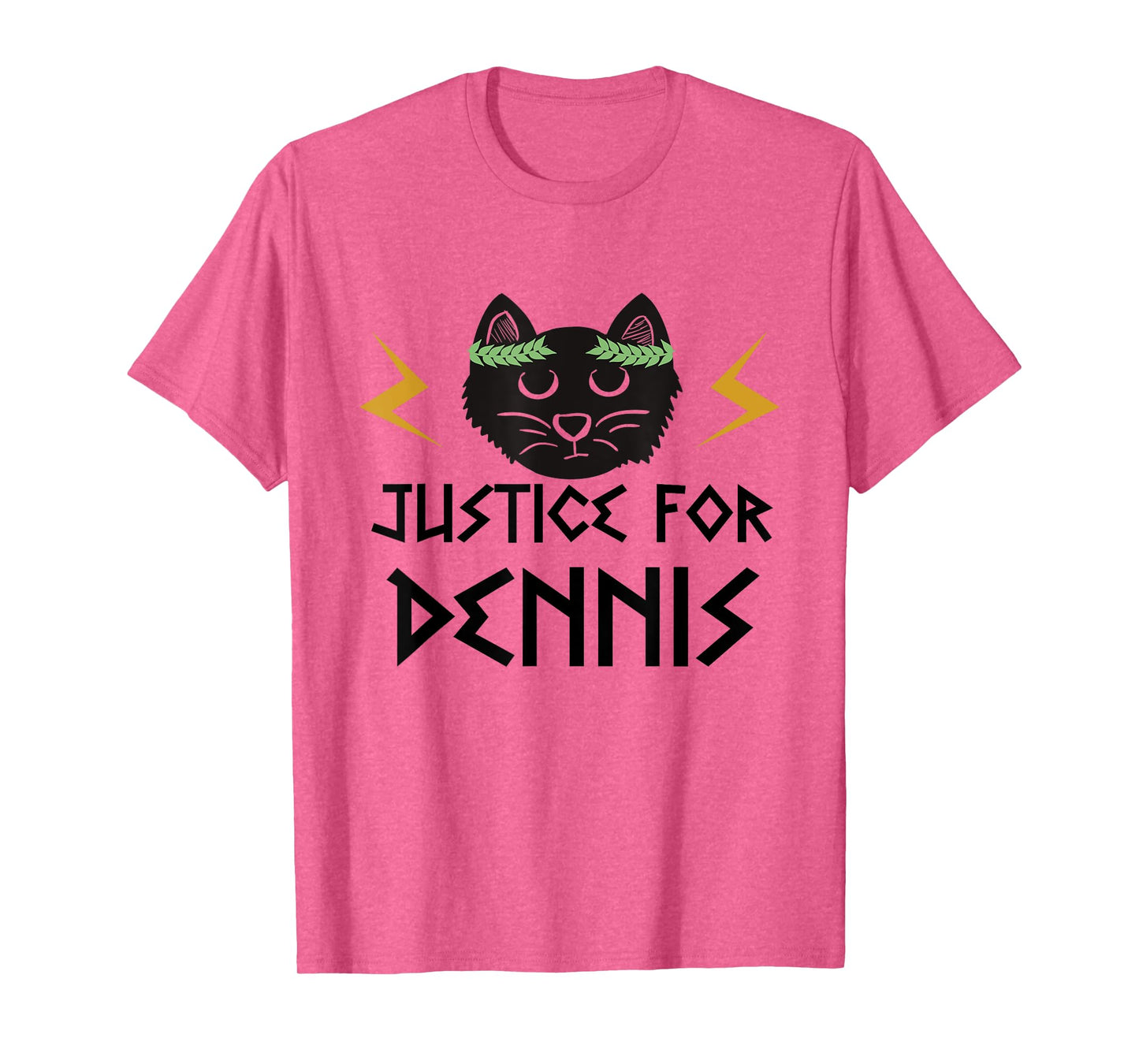 Kaos TV. Justice for Dennis the cat. T-Shirt