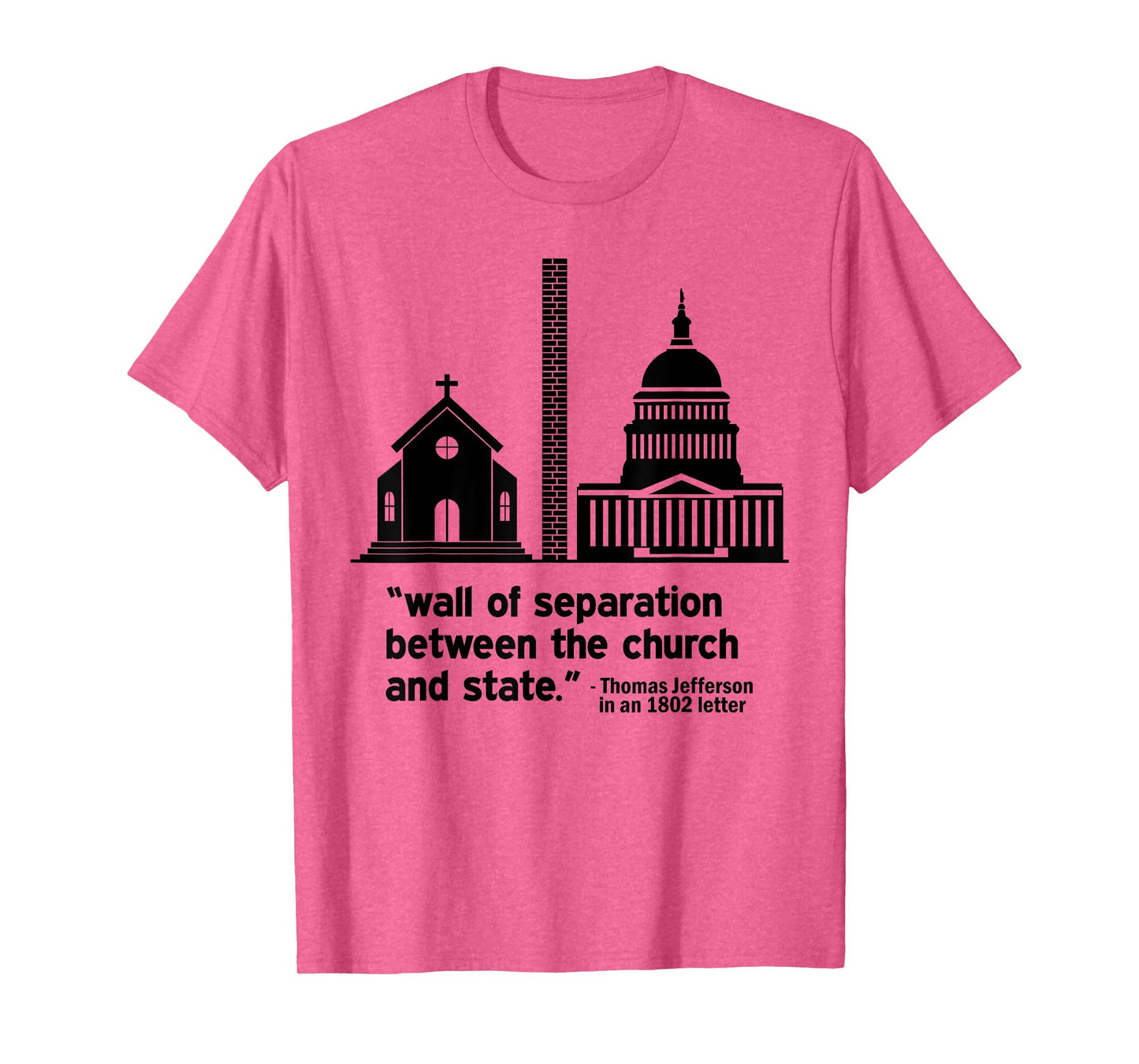 Build the Wall Separation Of Church and State America God T-Shirt