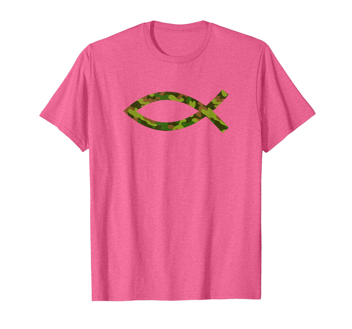 Jesus Christ Fish Camouflage Religious Christian T-Shirt