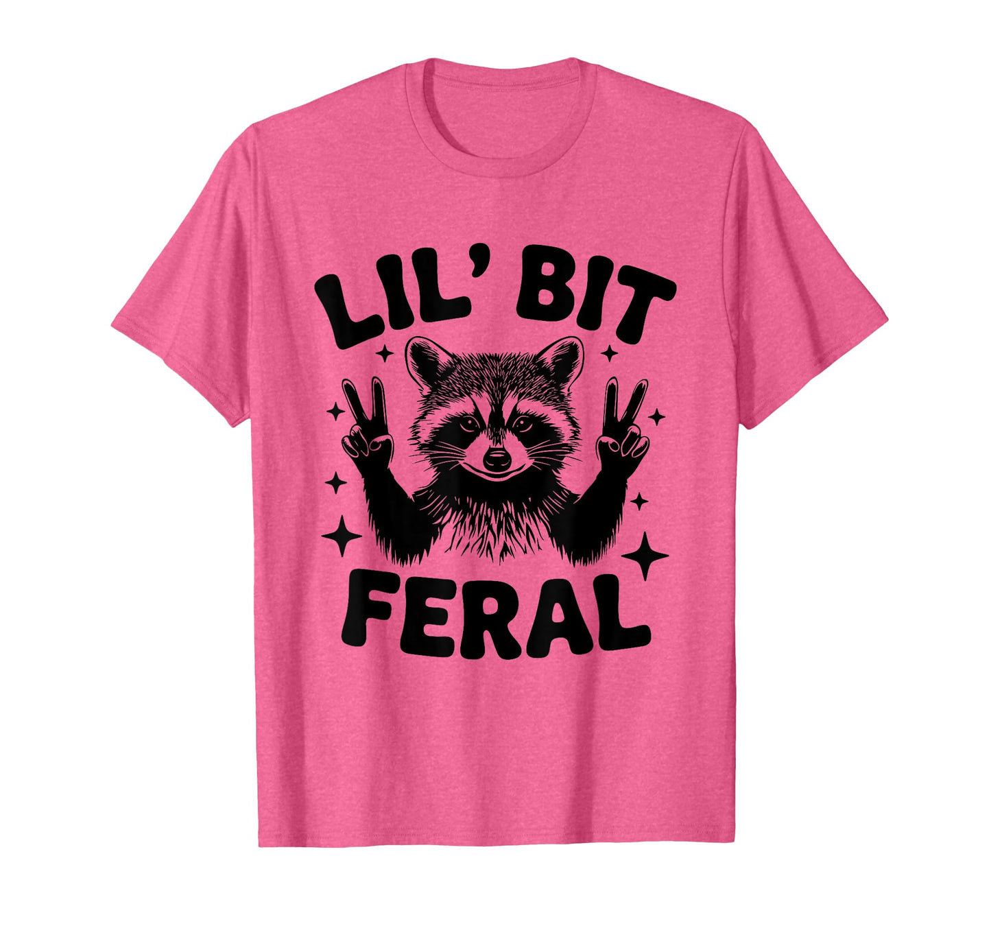 Lil Bit Feral Cute Feral Raccoon Art For Women Youth Girls T-Shirt