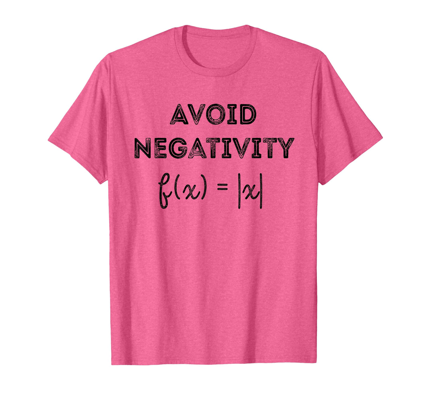 Funny Saying Avoid Negativity Math Equation T-Shirt