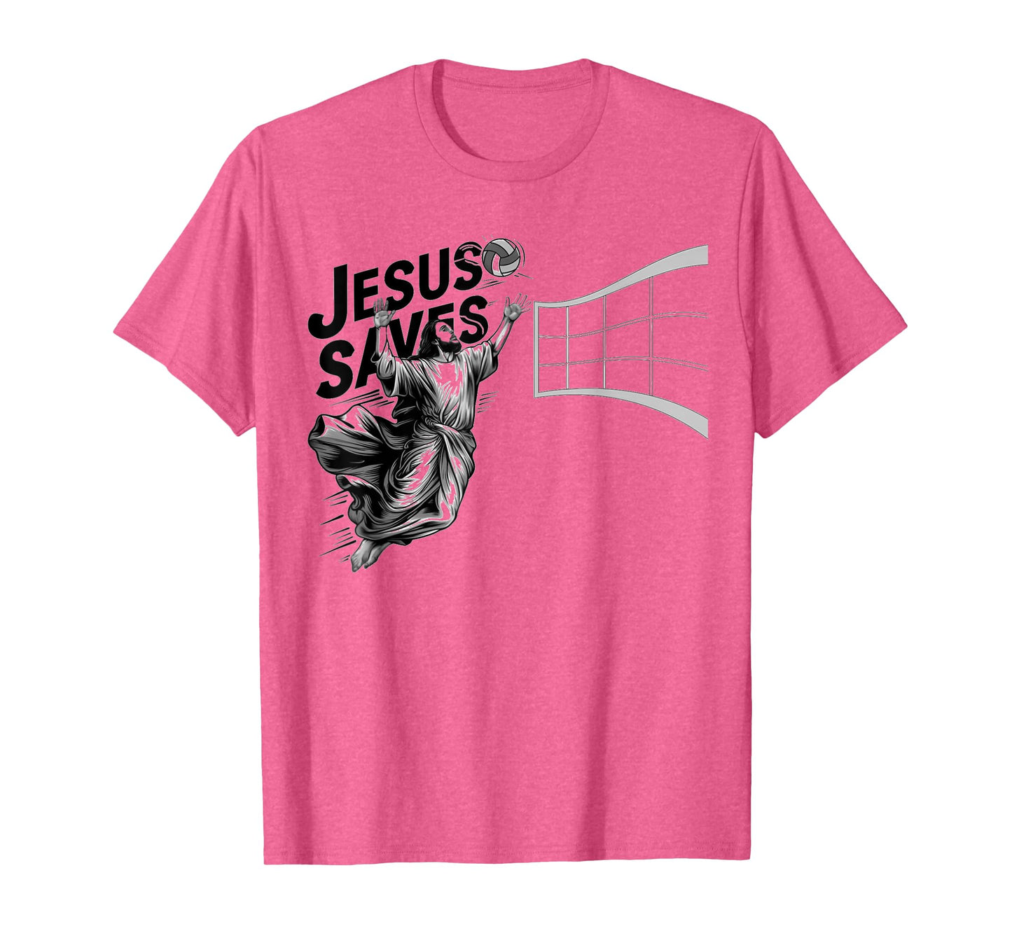 Jesus Volleyball Saves Funny Christian Faith Believer T-Shirt