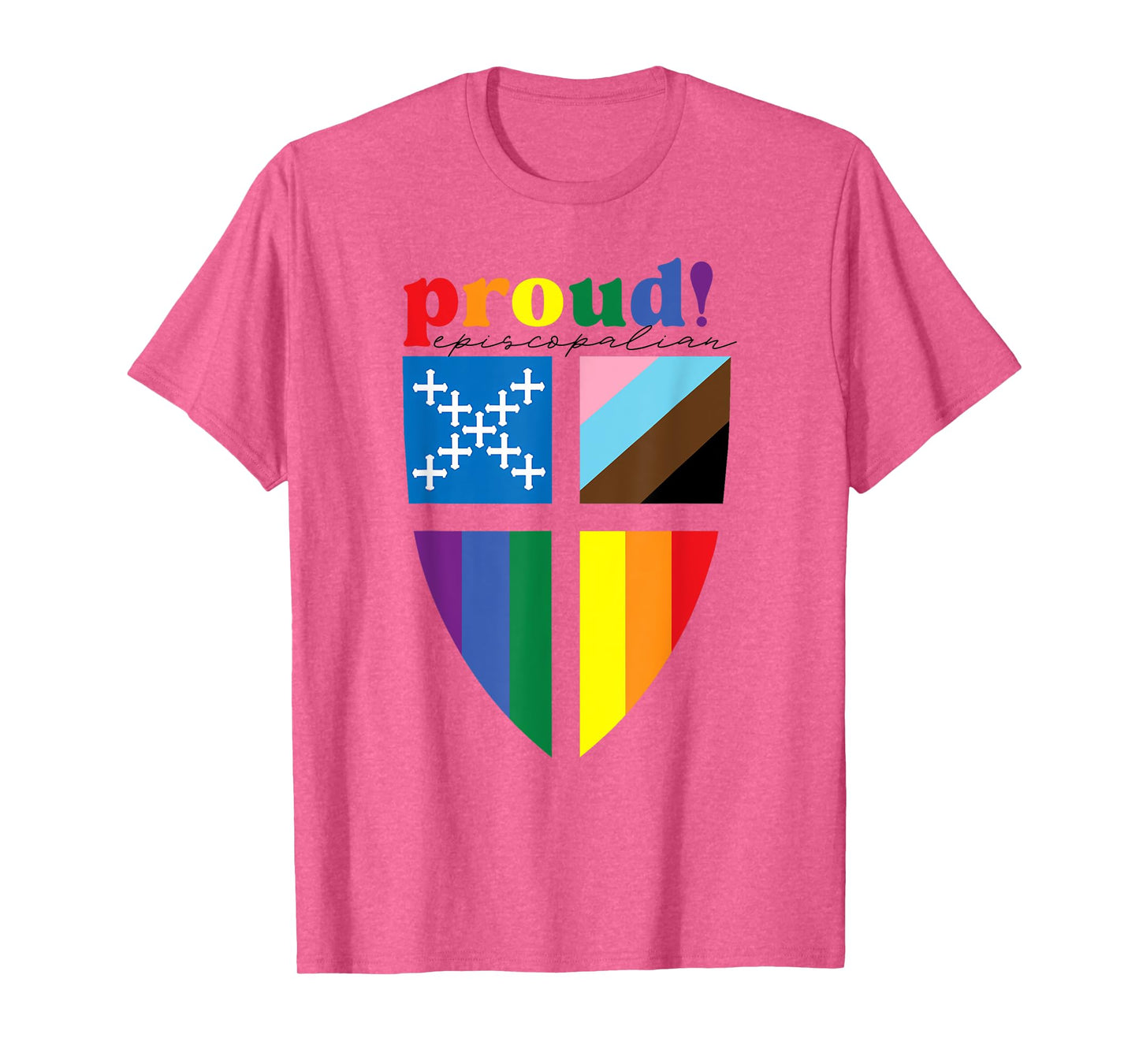 Proud Episcopalian Funny Rainbow Pride T-Shirt