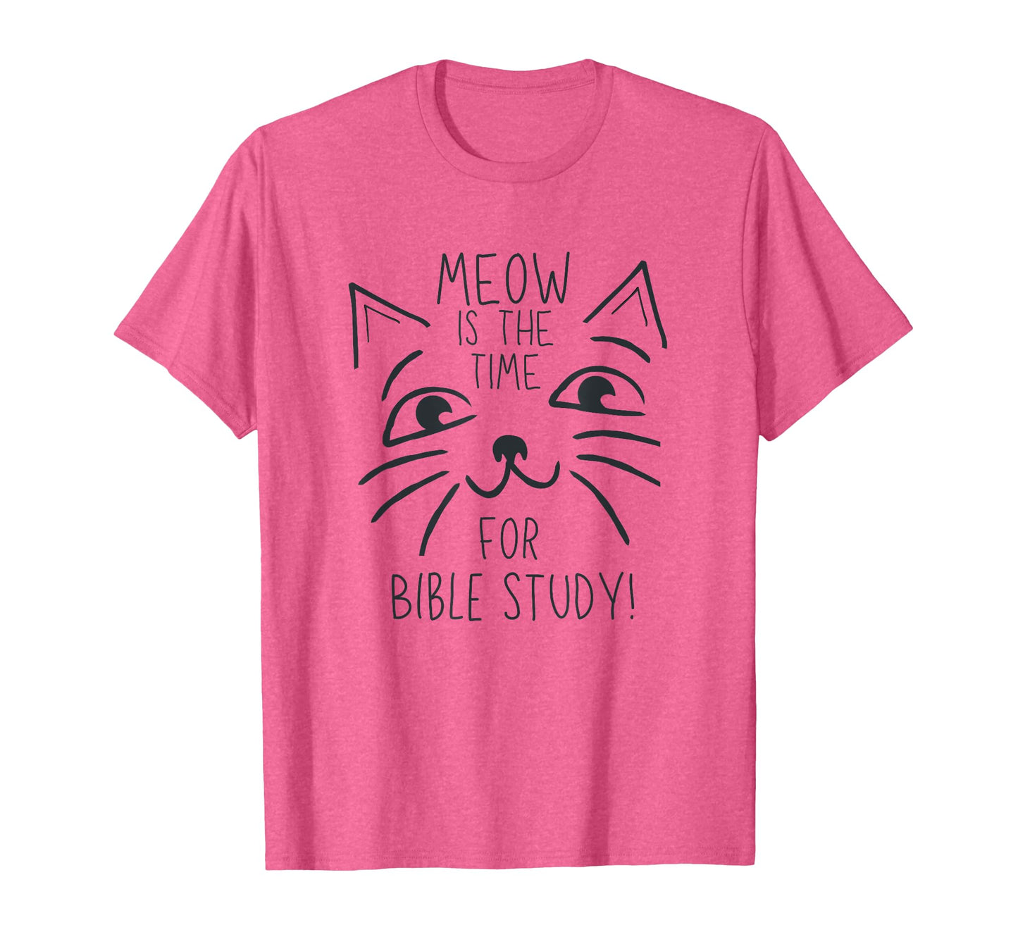 Funny Kitten Christian Faith Church Bible Study Cat Men Women T-Shirt
