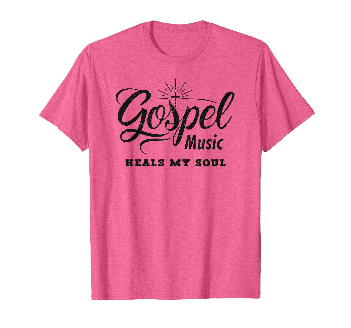 Gospel Music Heals My Soul Christian T-Shirt