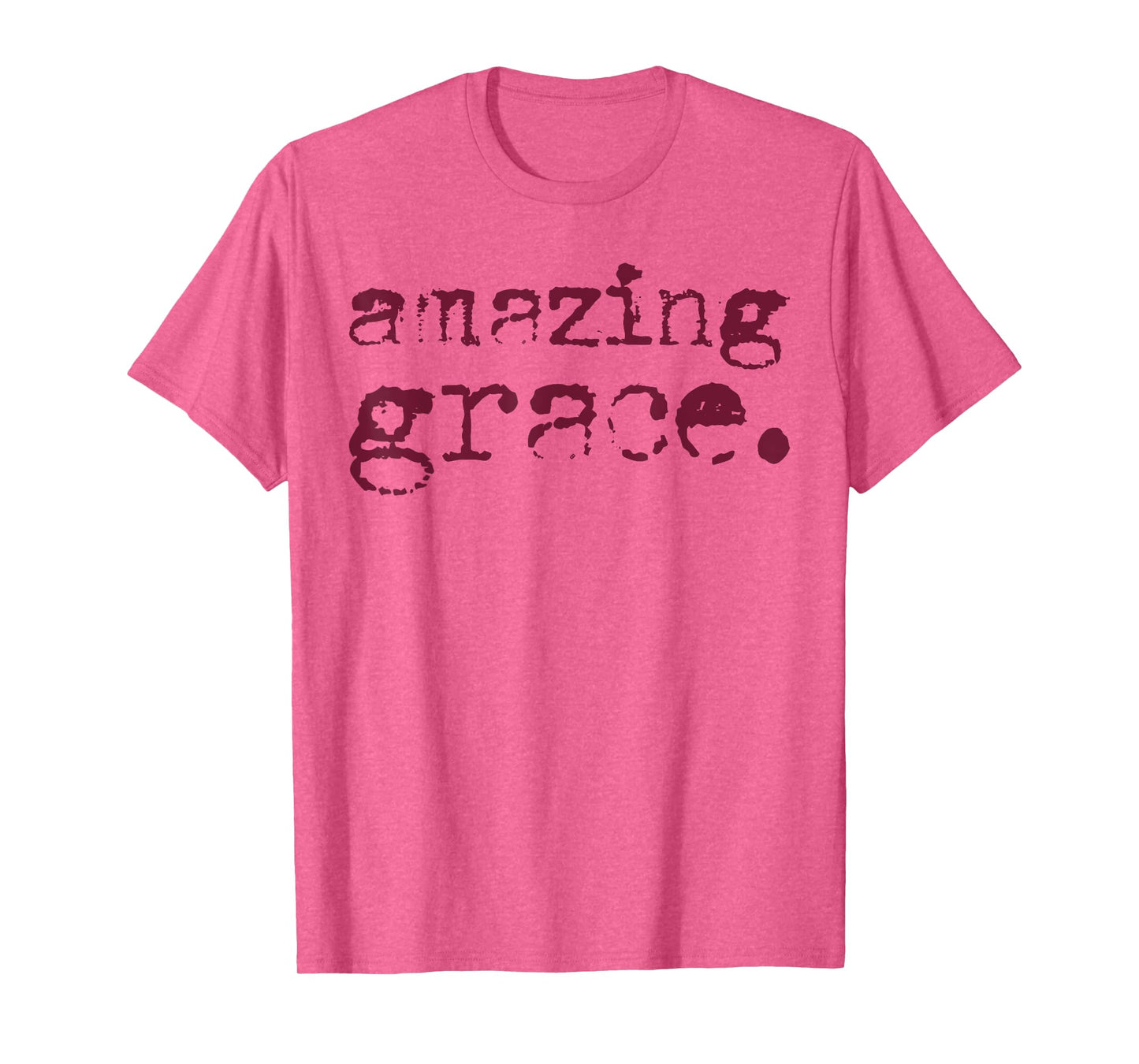 Amazing Grace Christian Quote Vintage Retro Faith Tee T-Shirt