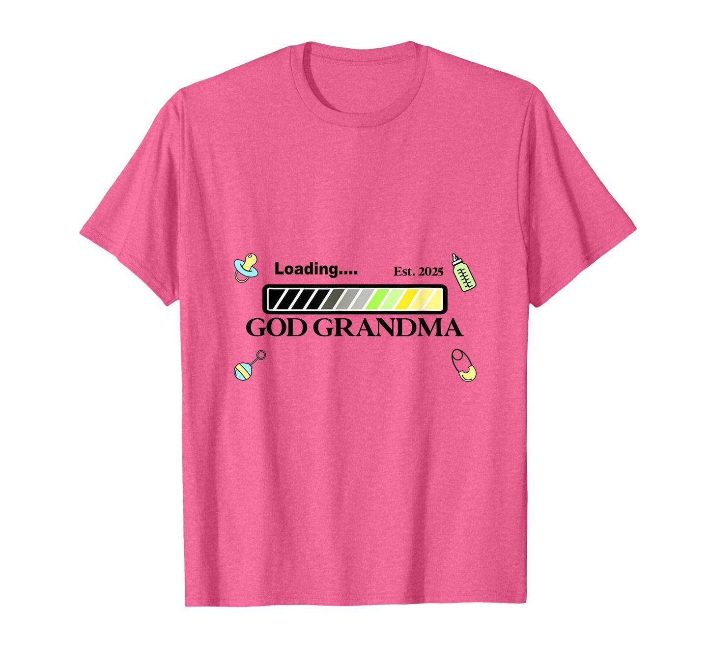 New baby shower 2025 Loading God Grandma grandmother pastel T-Shirt