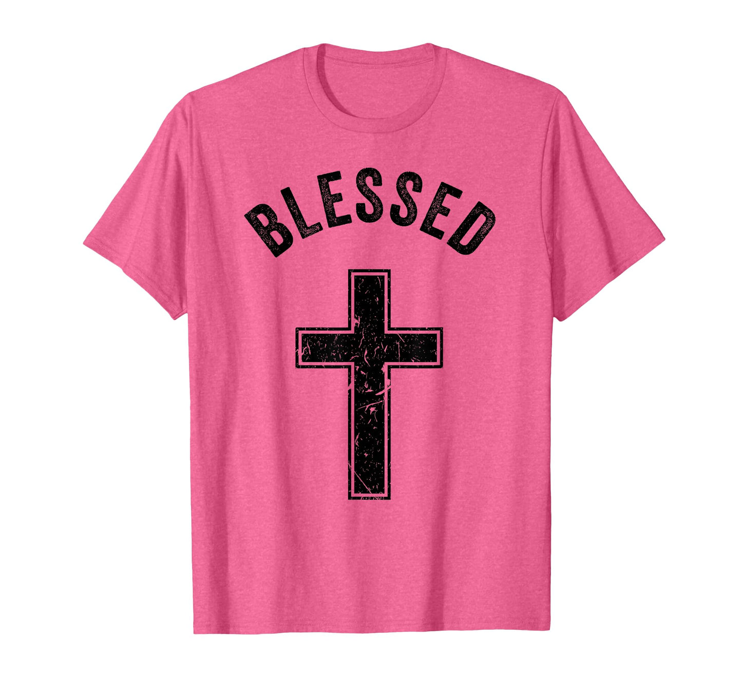 Vintage Blessed Christian Faith Cross Jesus Lover Spiritual T-Shirt