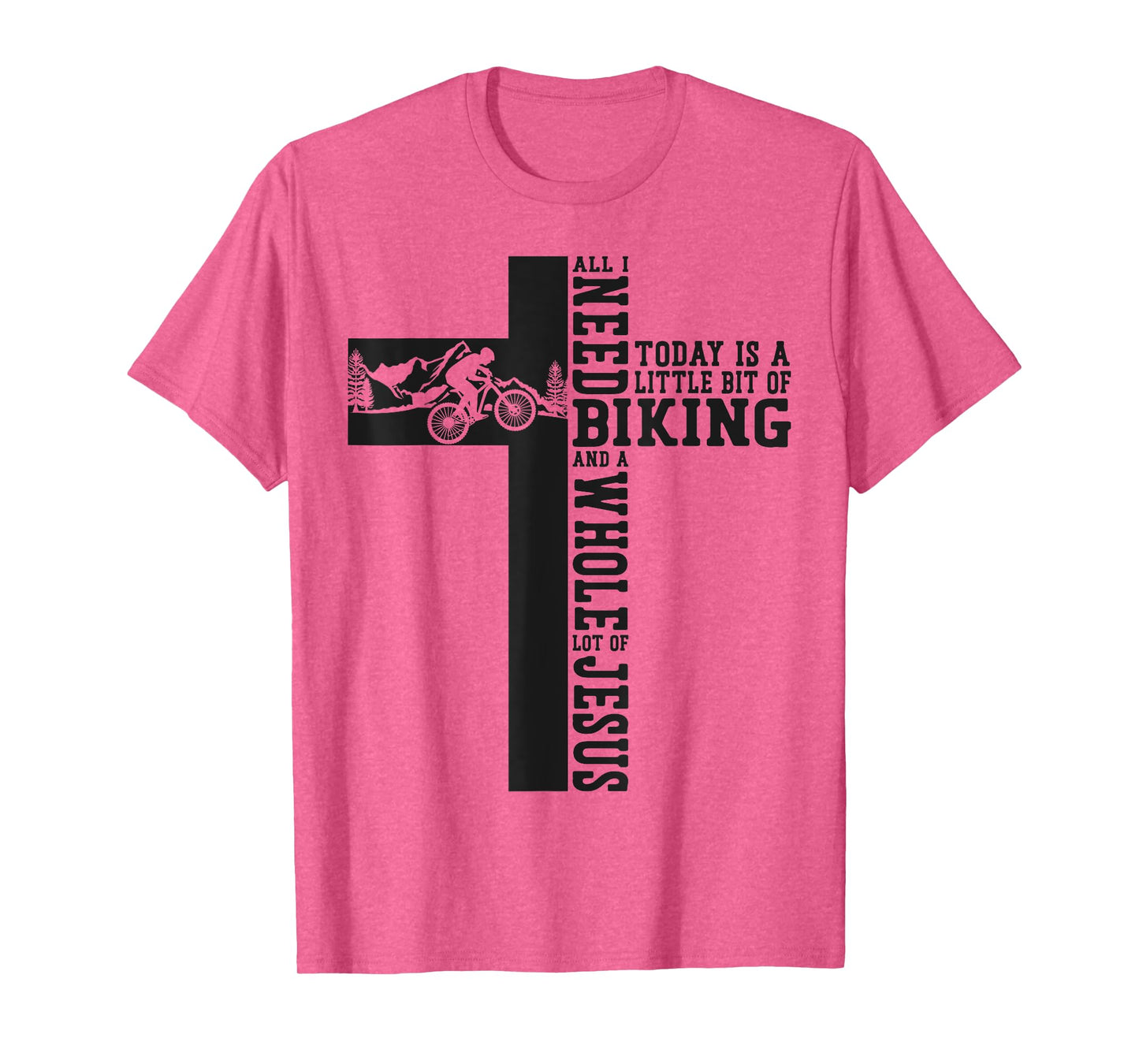 Enduro MTB Mountain Bike Riding Downhill Christian Faith T-Shirt