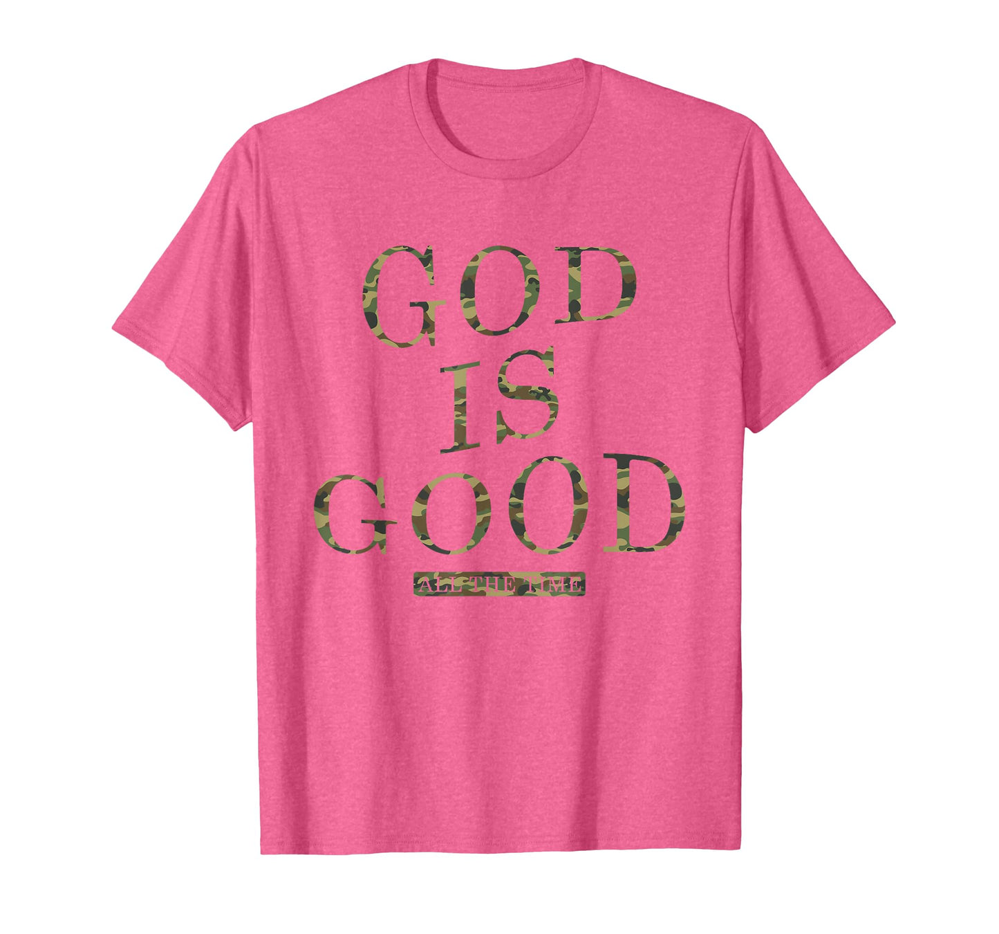 Christian God is Good All The Time Jesus Retro ON Back T-Shirt