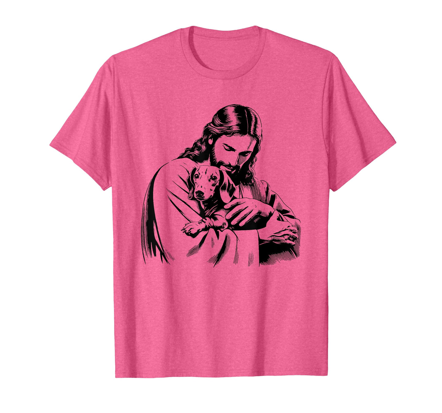 Jesus Dachshund Dog - Funny Christian Religious Dog Lover Men Women Kids T-Shirt