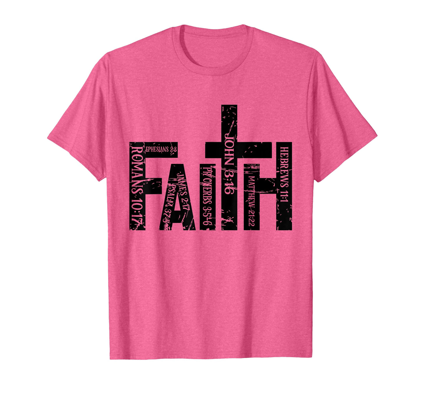 Christian Merch / Faith Bible Verses Cross Psalm Proverbs T-Shirt