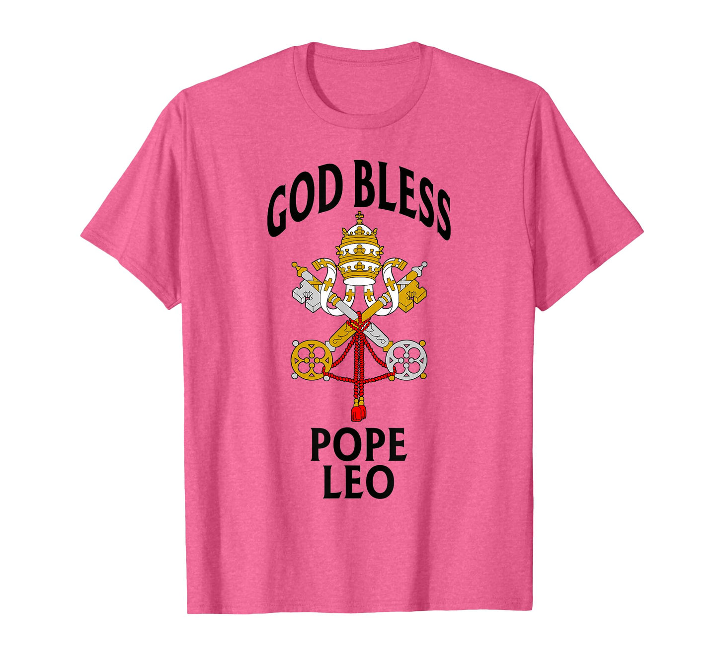God Bless Pope Leo Vatican Crest Catholic Prayer Blessing T-Shirt