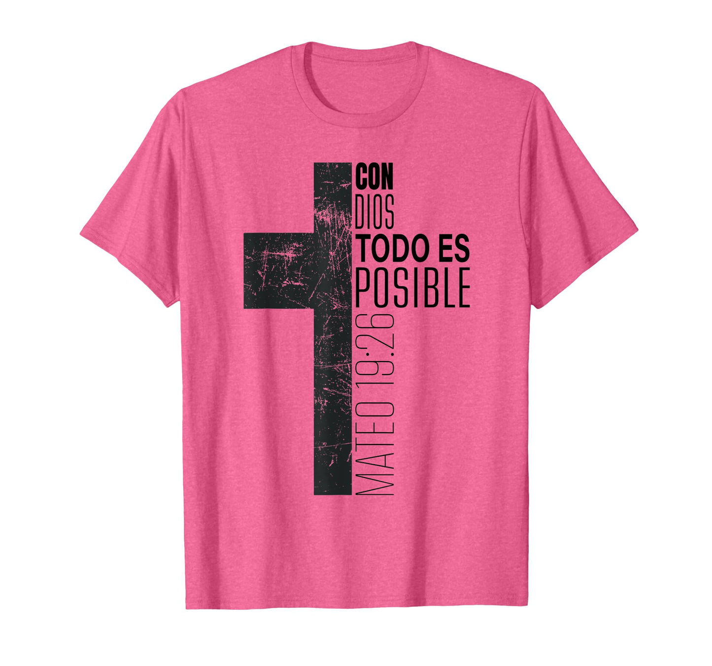 Con Dios Todo Es Posible Christian Spanish Bible Verse Gifts T-Shirt