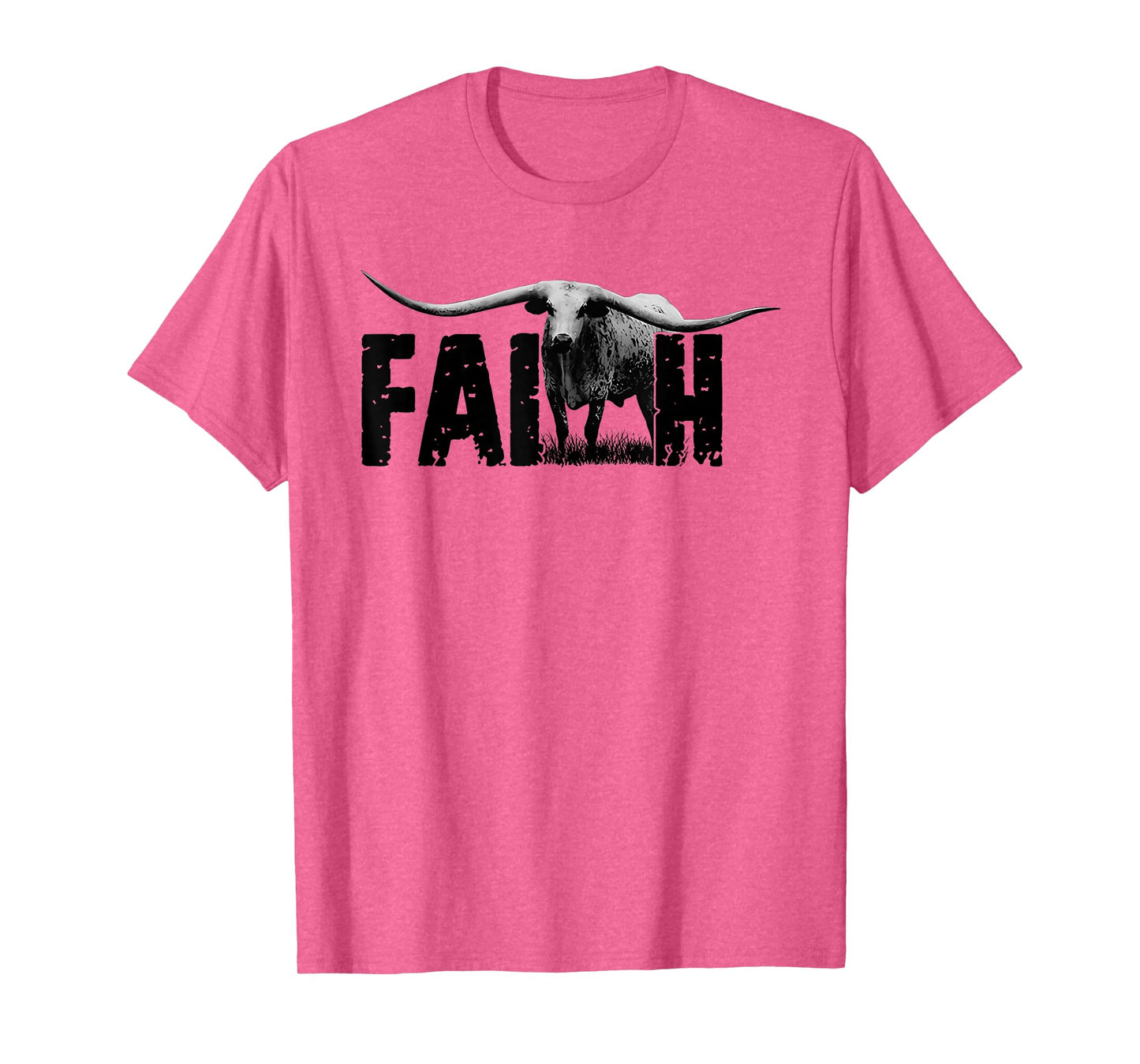 Faith Western Cow Funny T-Shirt