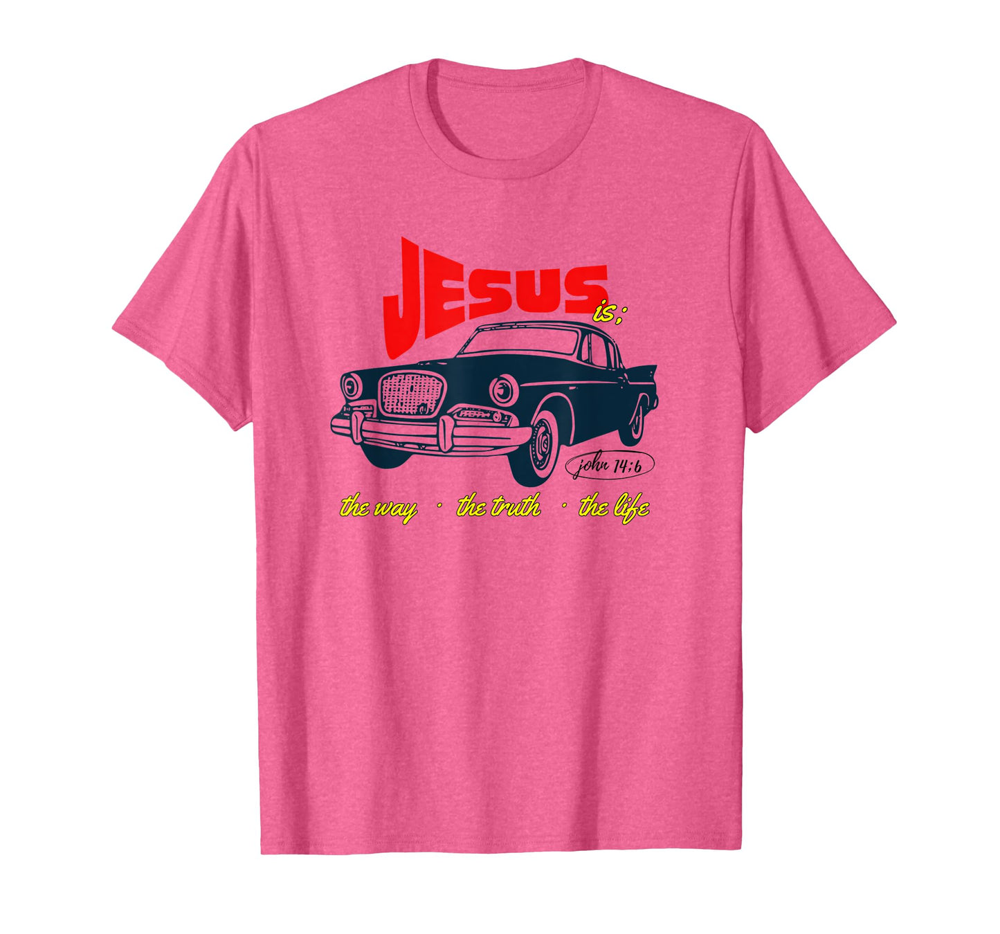 Vintage Jesus is The Way The Truth The Life Design T-Shirt
