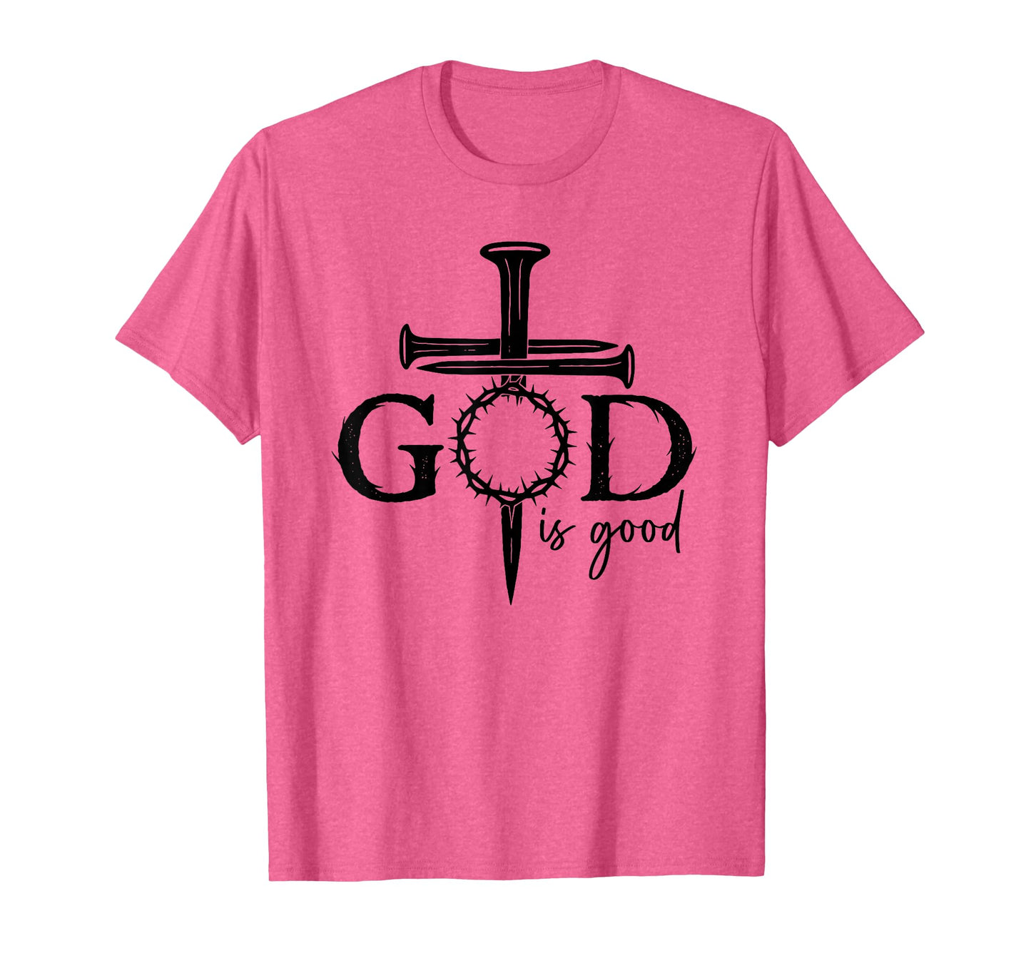 Jesus God is Good Christian Cross God Faith Bible Religious T-Shirt