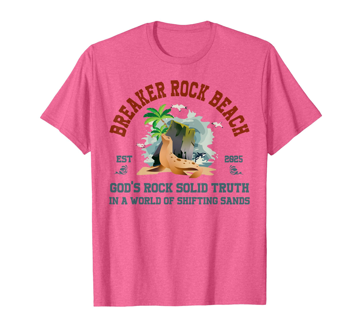 Breaker Rock Beach Christian God's Rock-Solid Truth VBS 2025 T-Shirt
