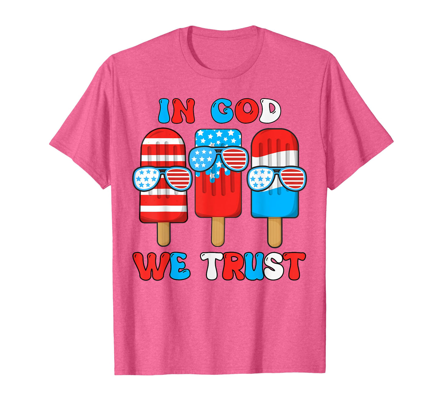 Toddler In God We Trust 4th July Popsicle Boy Son Patriotic T-Shirt