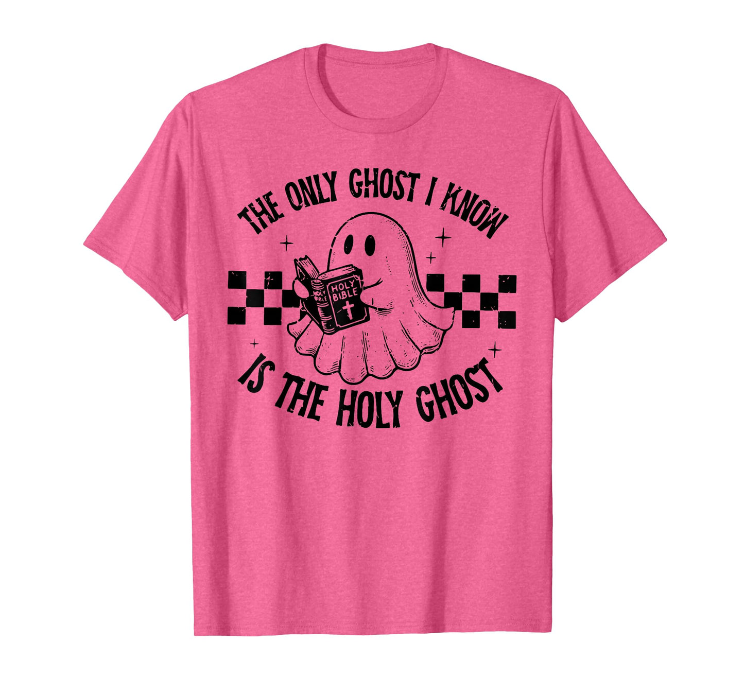 Retro Only Ghost I Know is The Holy Ghost Funny Halloween T-Shirt