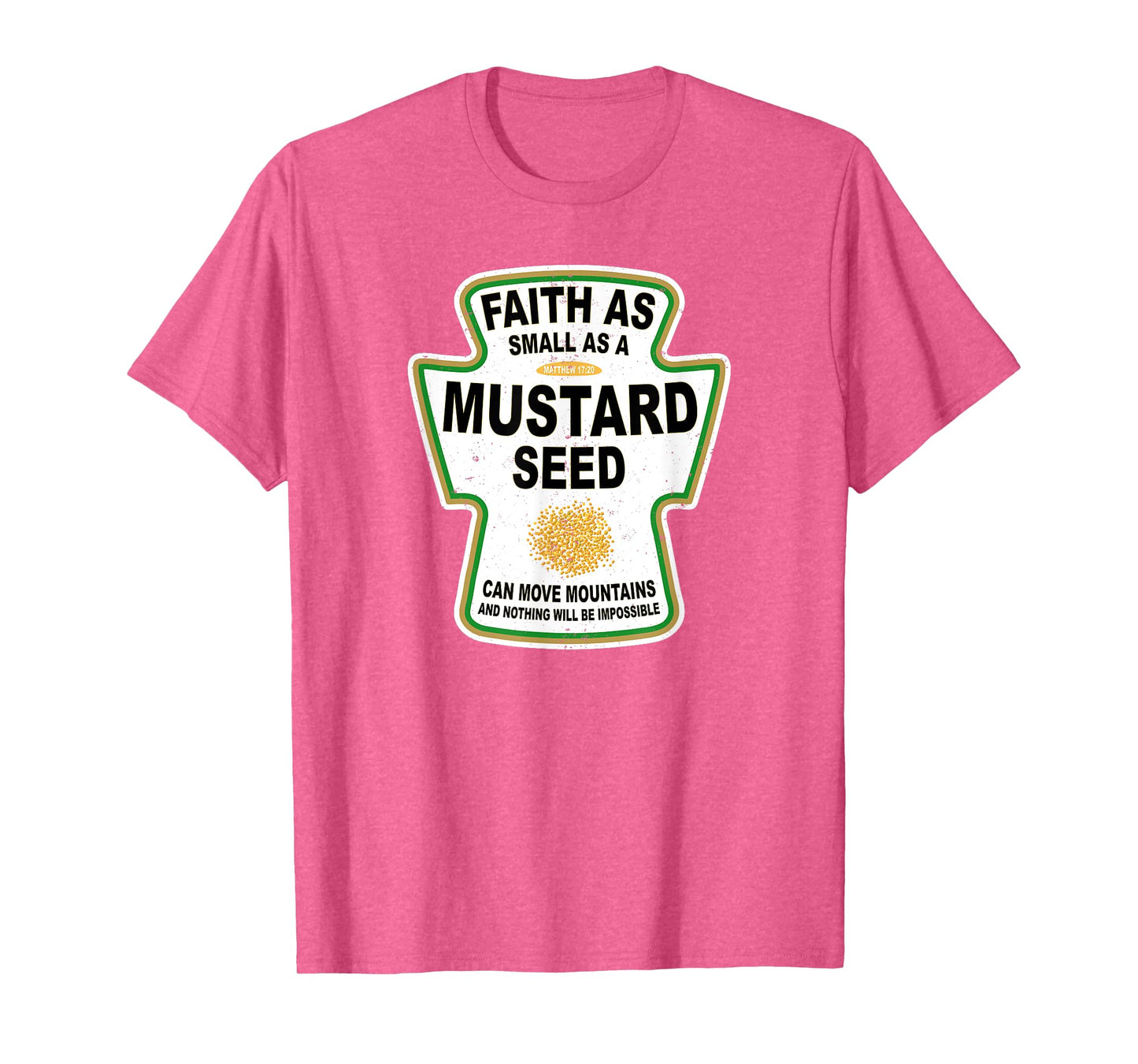 Grunge Christian Seed of Mustard Faith Jesus T-Shirt