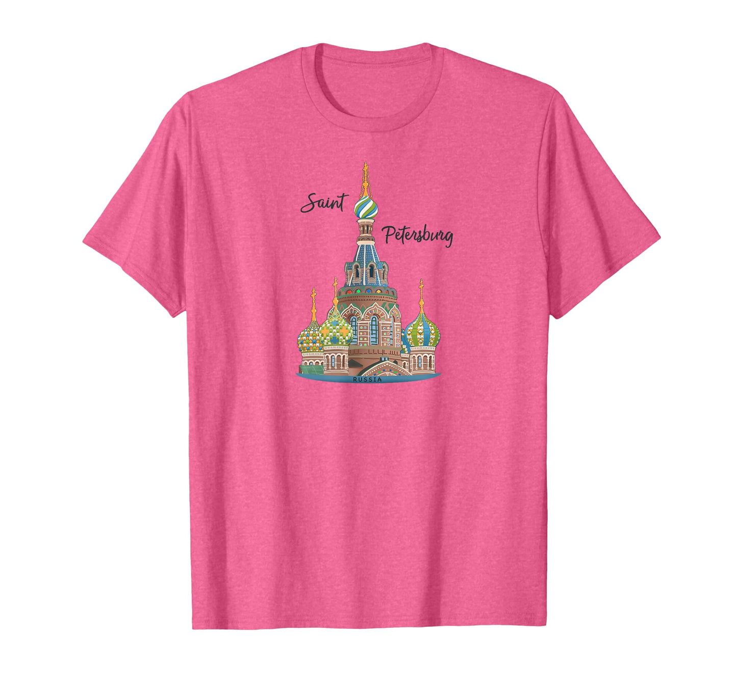 St. Petersburg, Russia, Church of the Resurrection, drawing T-Shirt
