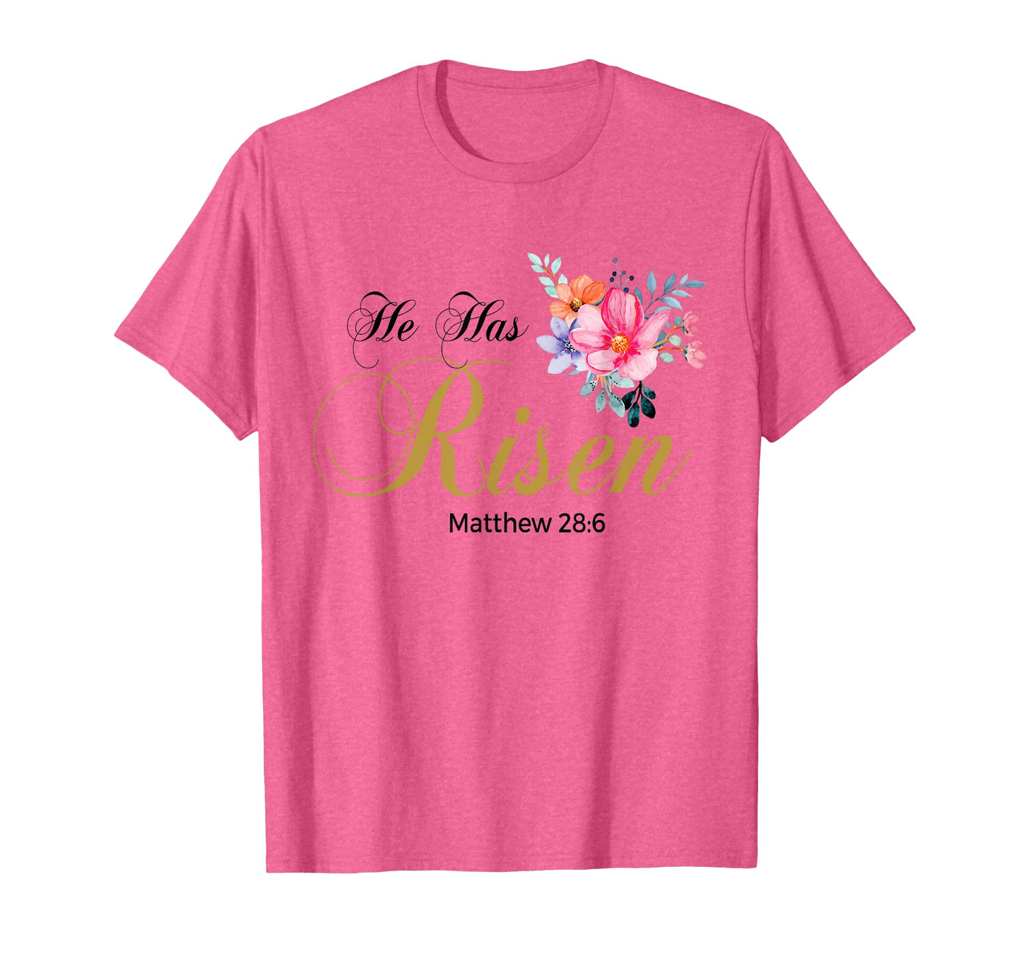 He Has Risen Jesus Religous Easter Sunday Christian Jesus T-Shirt