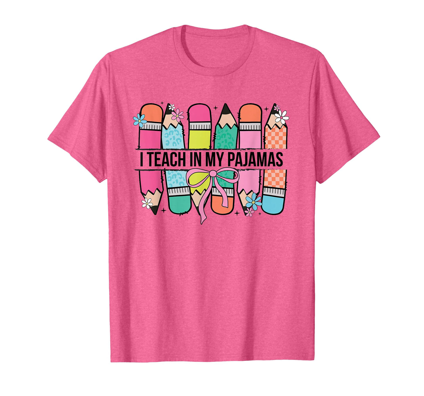 I Teach in My Pajamas Homeschool Mama Homeschooling Mom T-Shirt