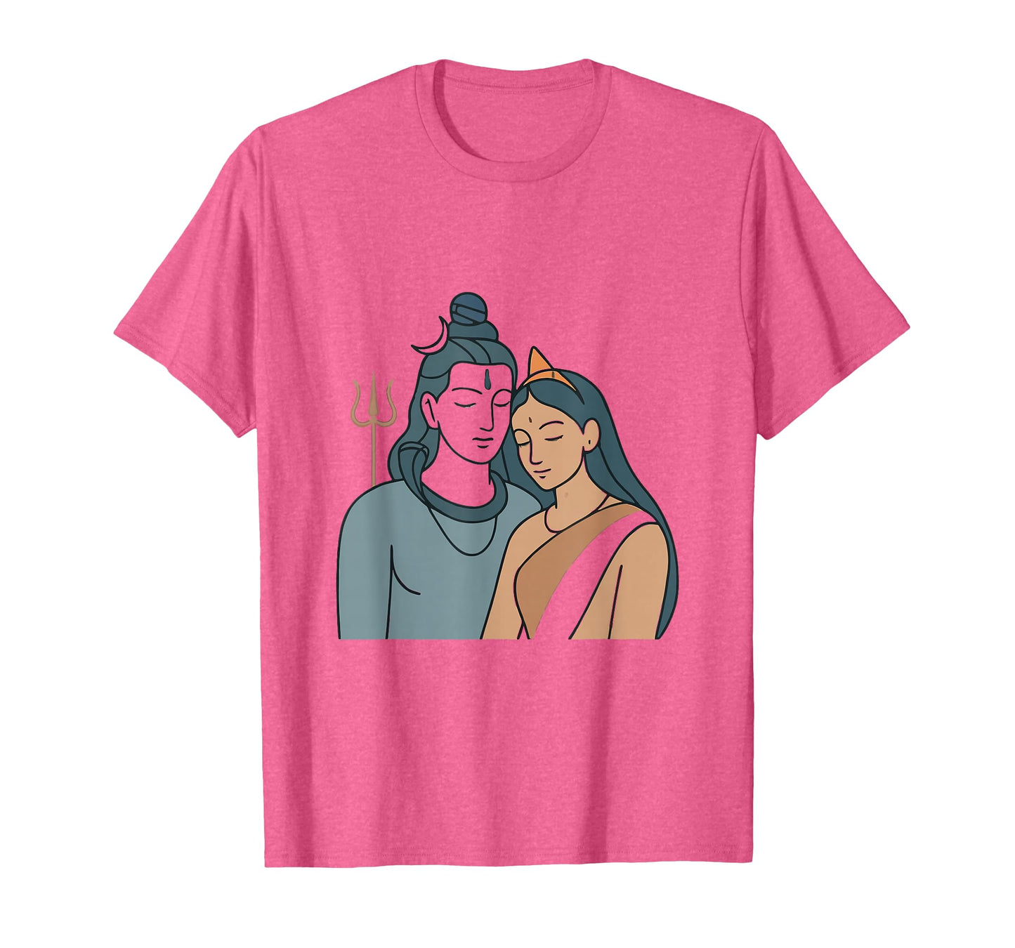 Lord Shiva Durga Hindu God Mahadeva Goddess Parvati T-Shirt