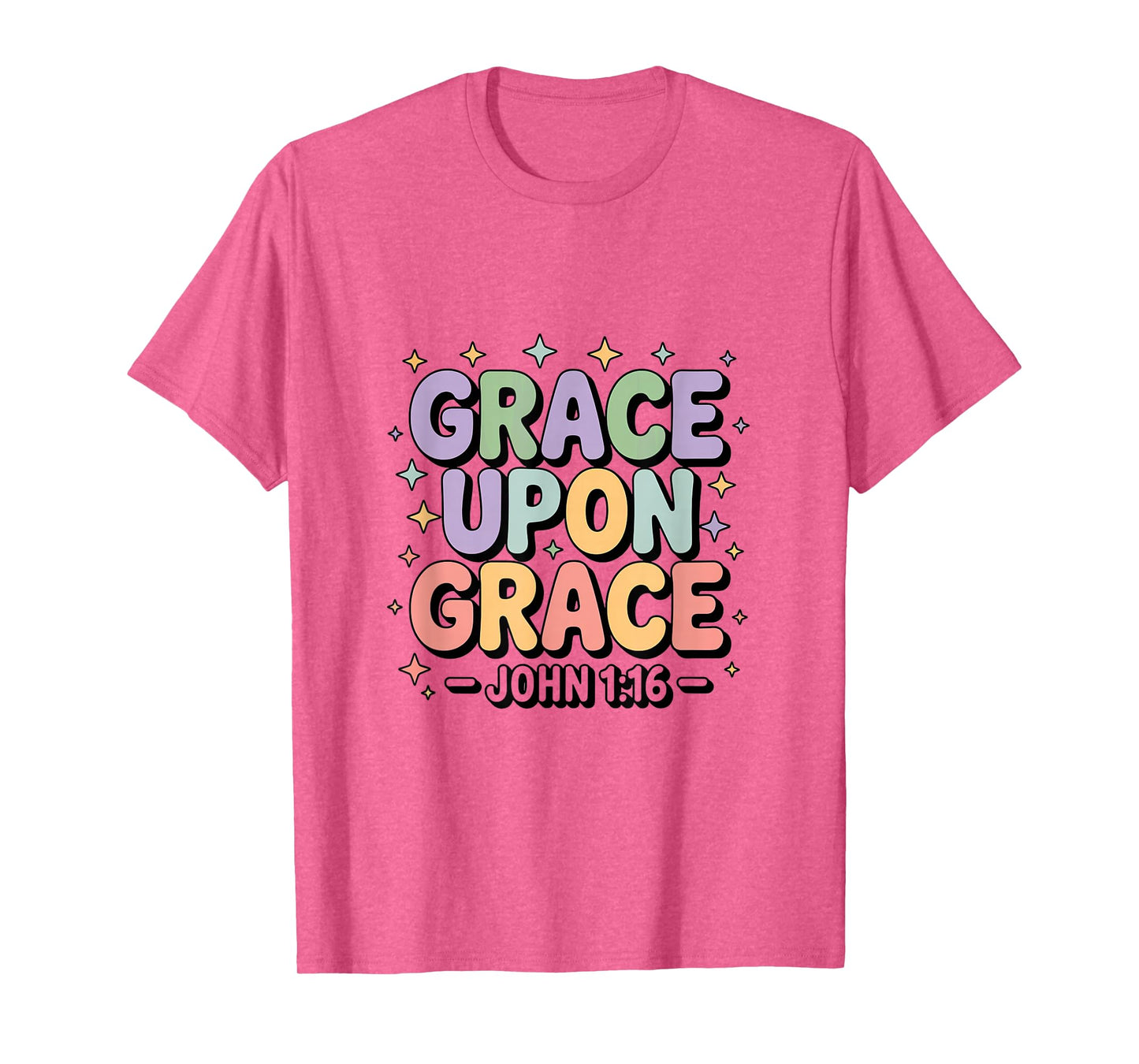 Grace Upon Grace Christian Bible Verse Aesthetic T-Shirt