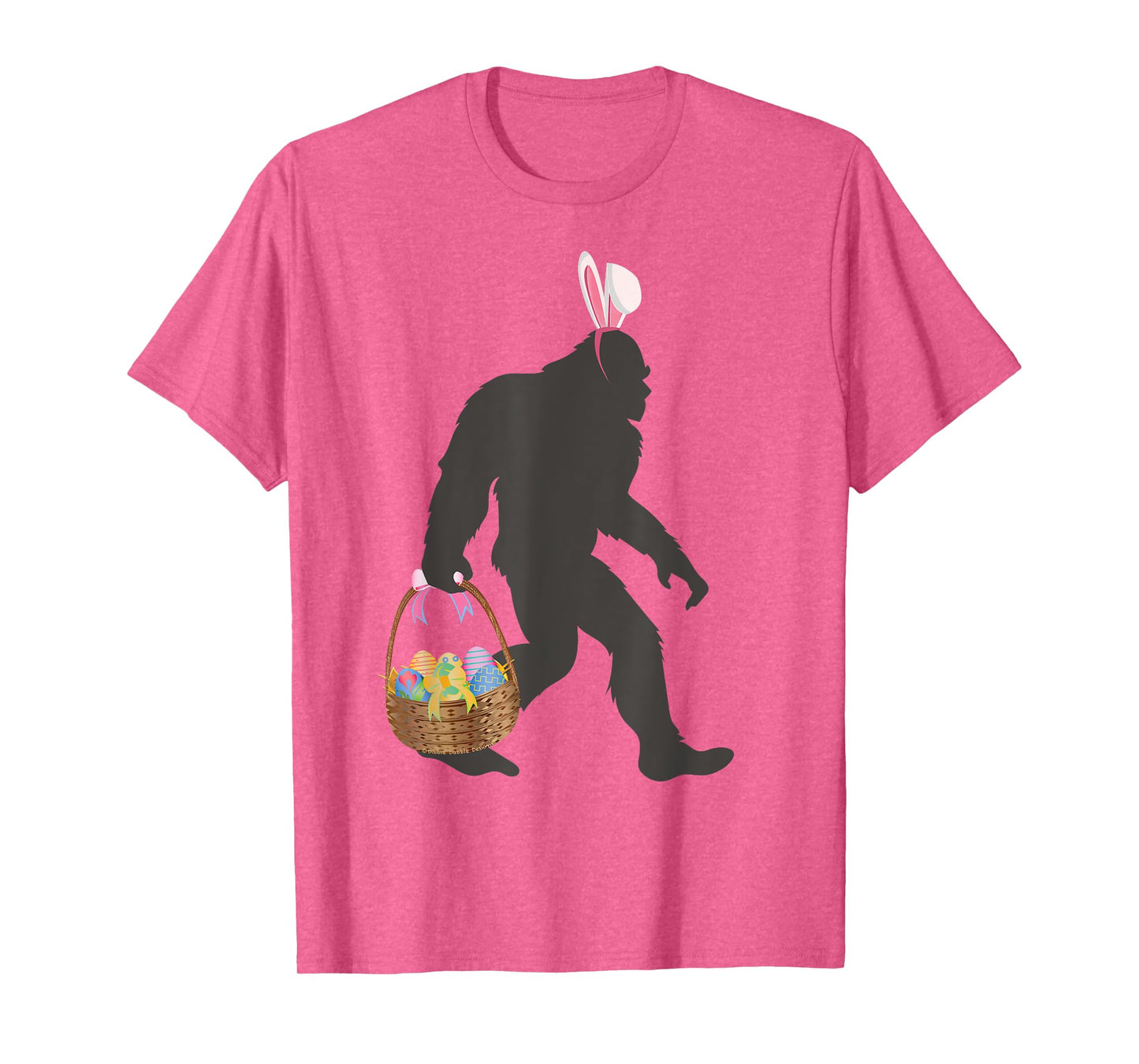 Funny Bigfoot Easter Grey T-Shirt - Classic Fit, Round Neck, Short Sleeve