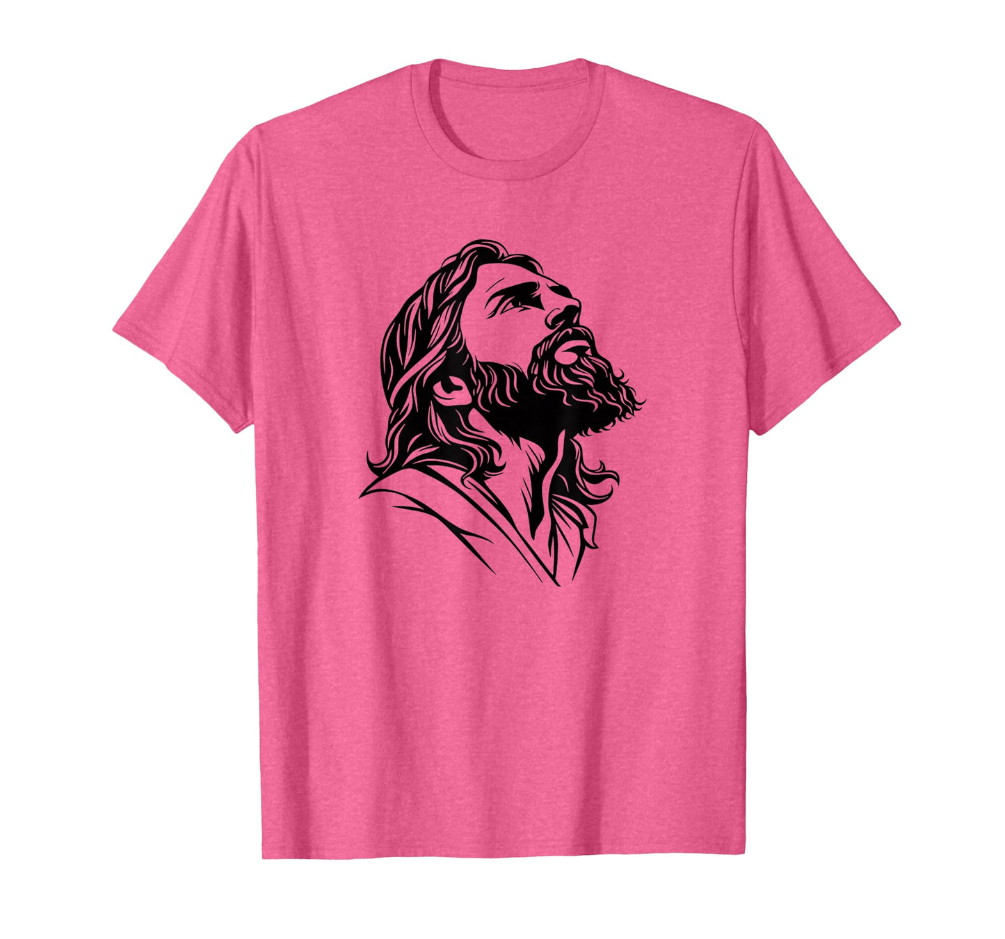 Illustration of Jesus Christ Funny Face of Jesus Tee T-Shirt