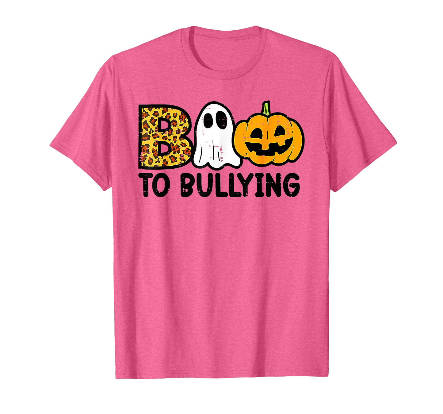 Boo to Bullying Halloween Ghost Anti Bully Unity Day Orange T-Shirt
