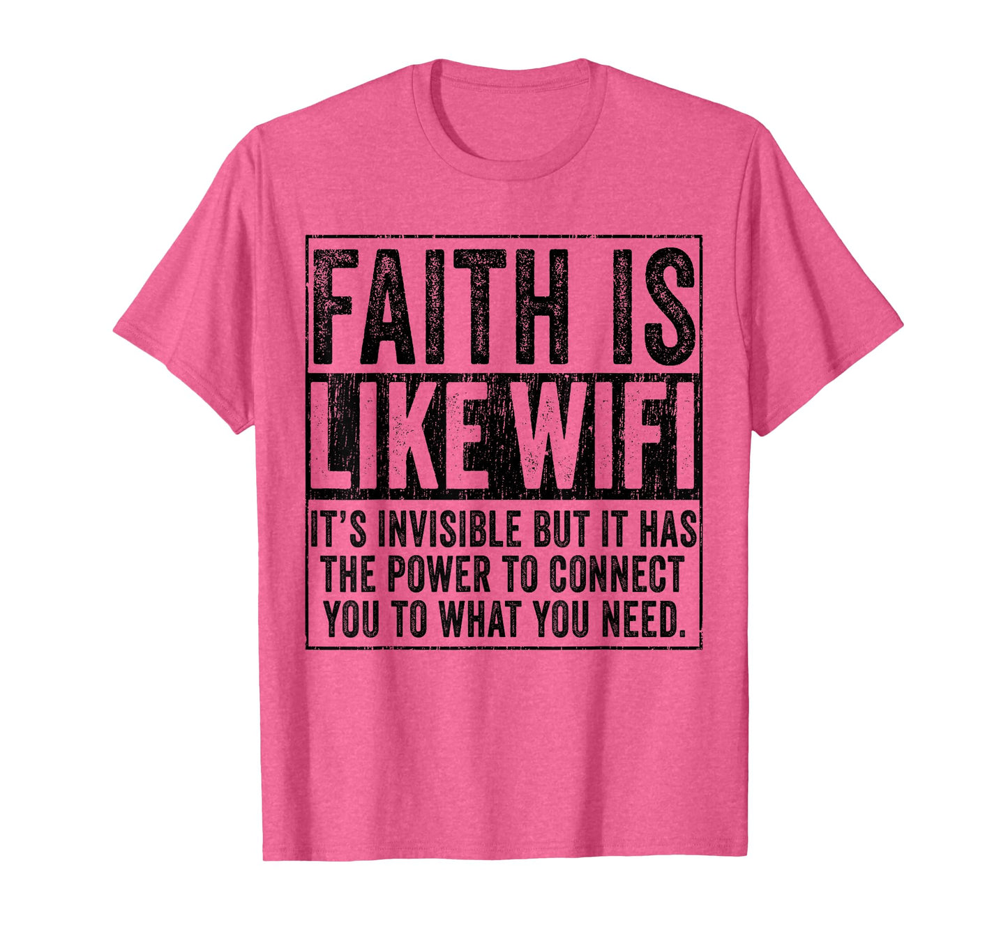 Faith Is Like WIFI God Jesus Religious Christian Funny T-Shirt