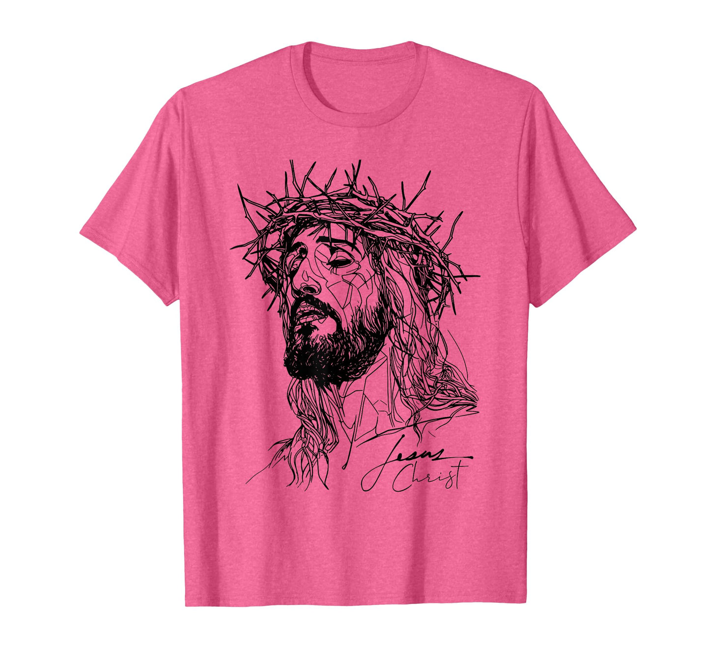 Jesus thorn crown - Jesus line drawing artwork T-Shirt