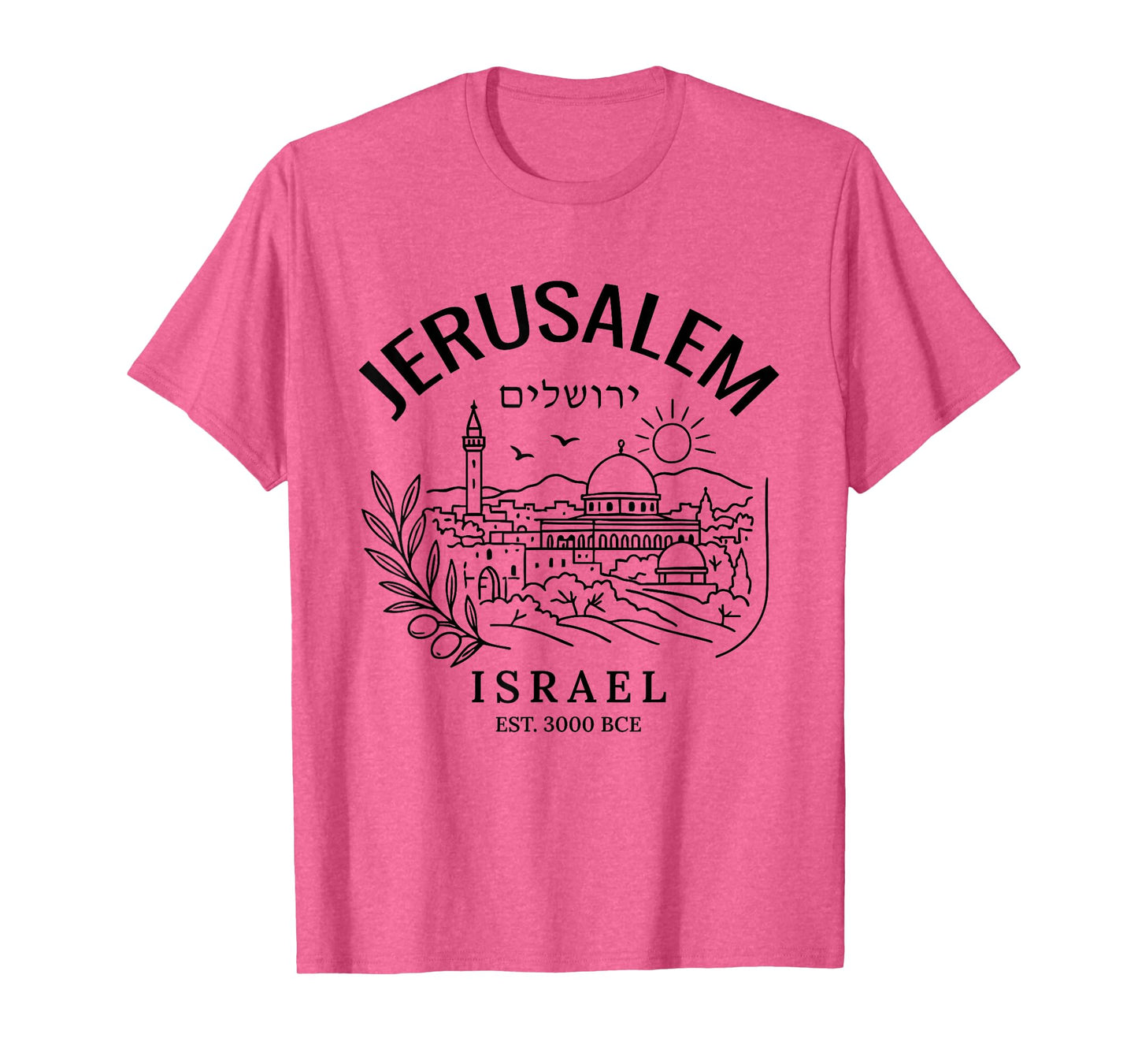 Jerusalem Holy City Israel City of David Biblical Roots T-Shirt