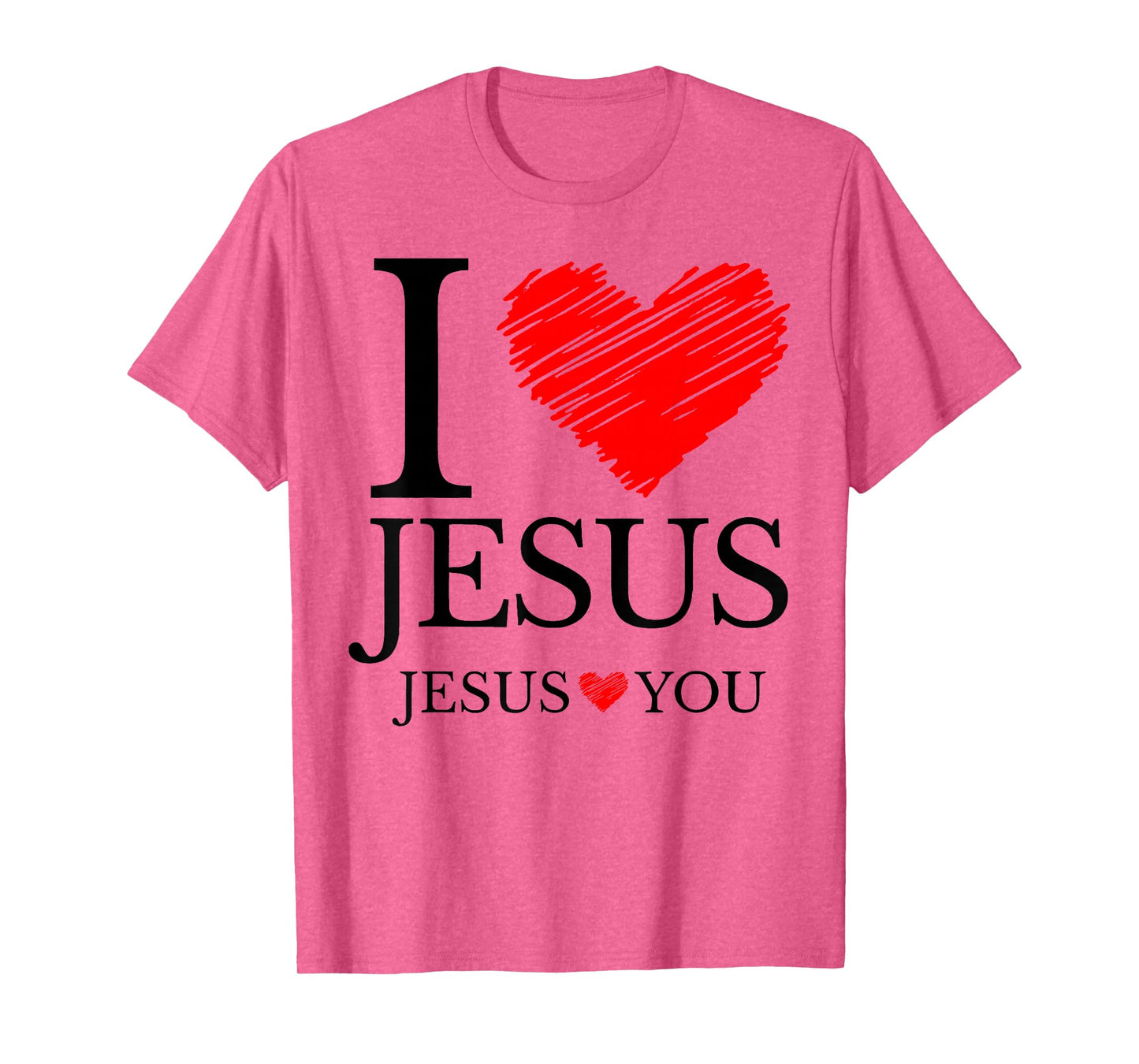Jesus I Love Jesus - Jesus Love You Christian Cross God Pray T-Shirt