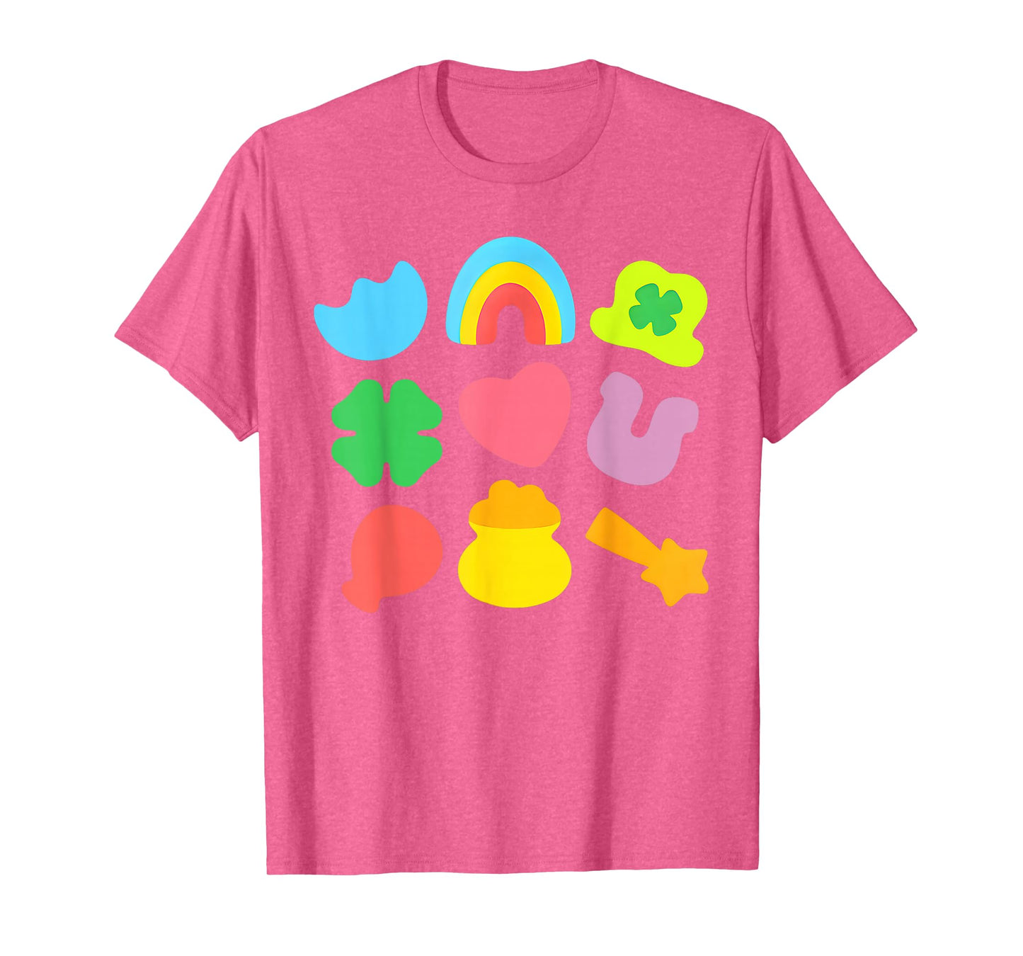 Lucky Charm Patricks Day Pot Of Gold Irish Shamrock Rainbow T-Shirt