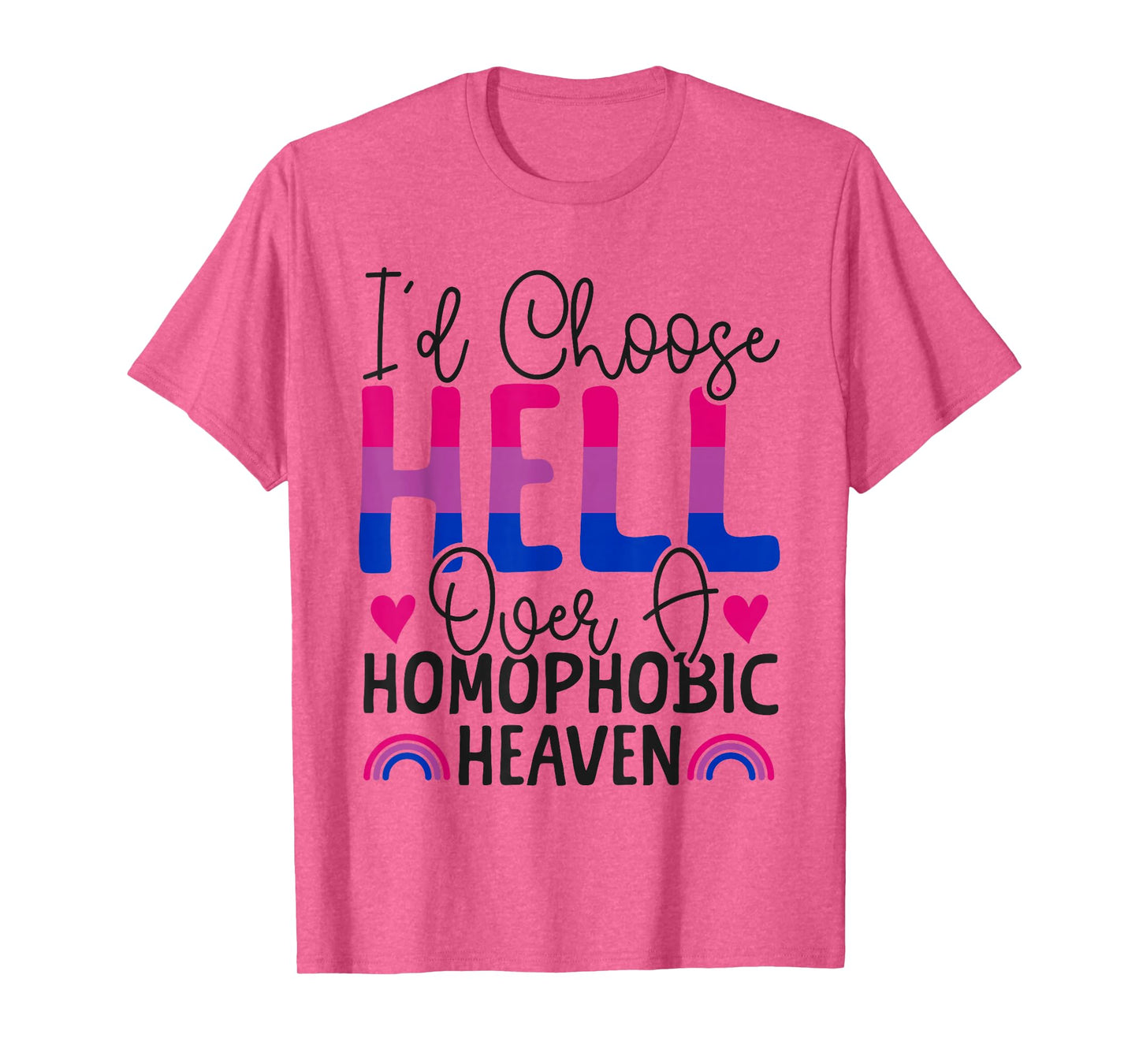 Bisexual Bi Pride Flag Colors Bible Faith Christian I'd T-Shirt