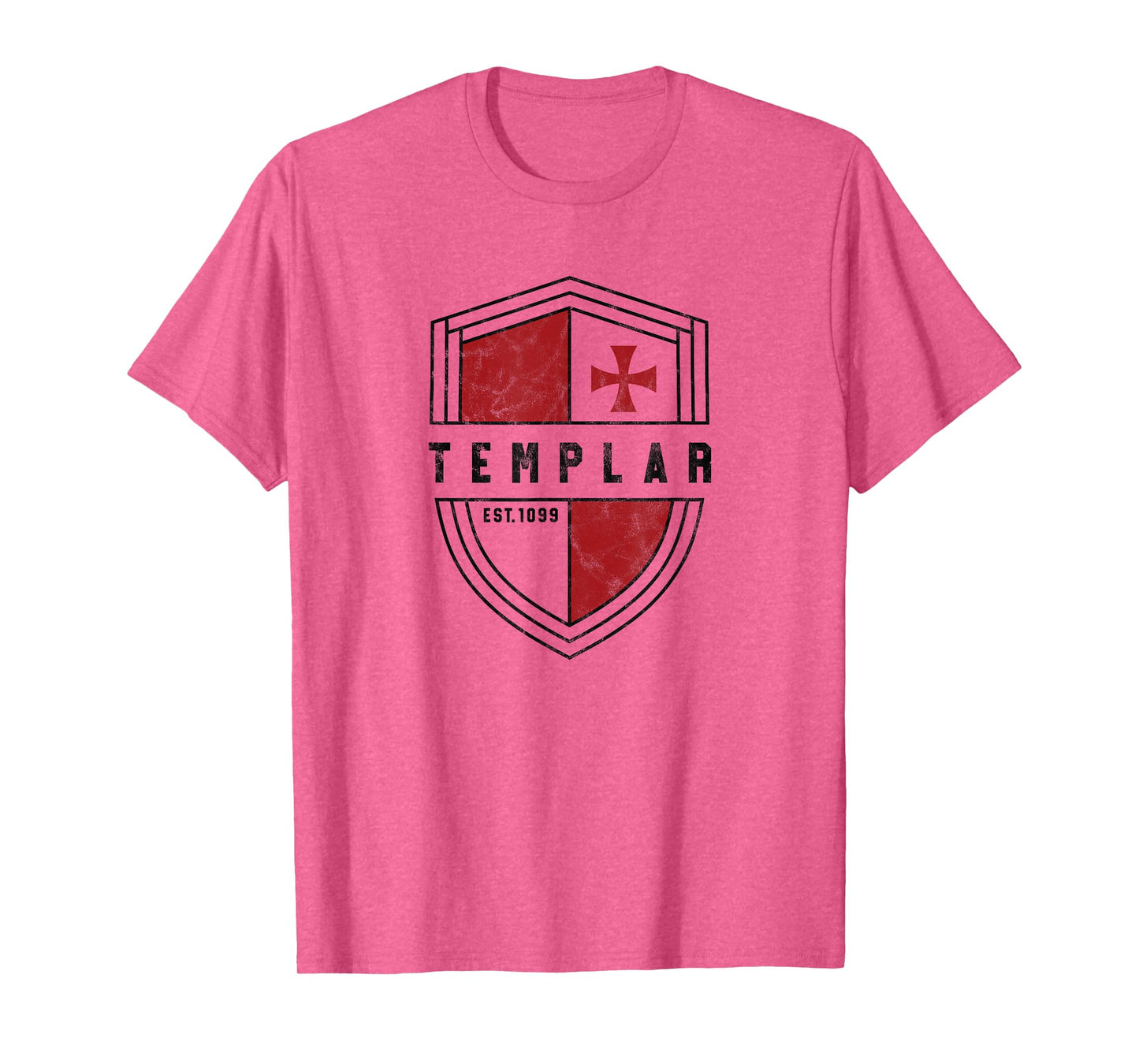 Templar Cross and Shield Vintage Medieval Cruise T-Shirt