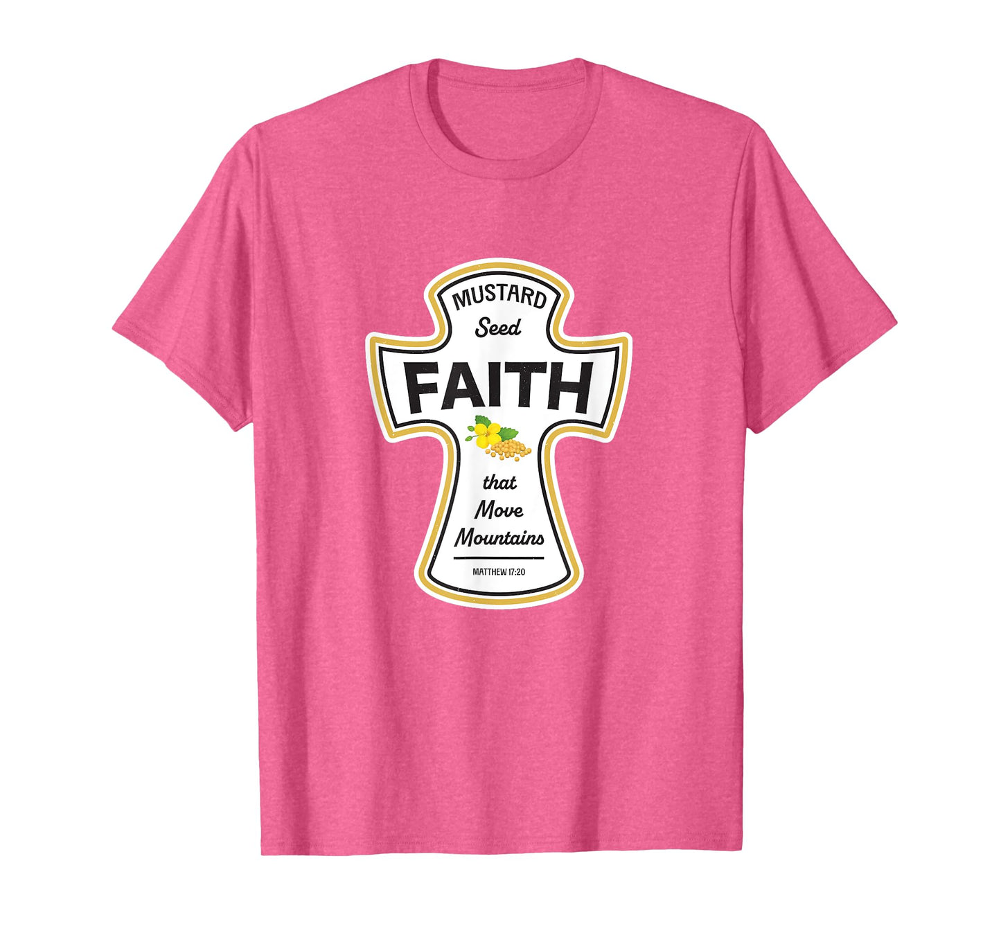 Mustard Christian Shirt - Faith Seed of Mustard Jesus Bible T-Shirt