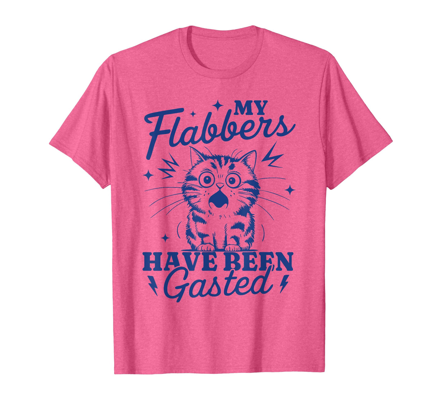 My Flabbers Have Been Gasted Distressed Retro Funny Cat T-Shirt
