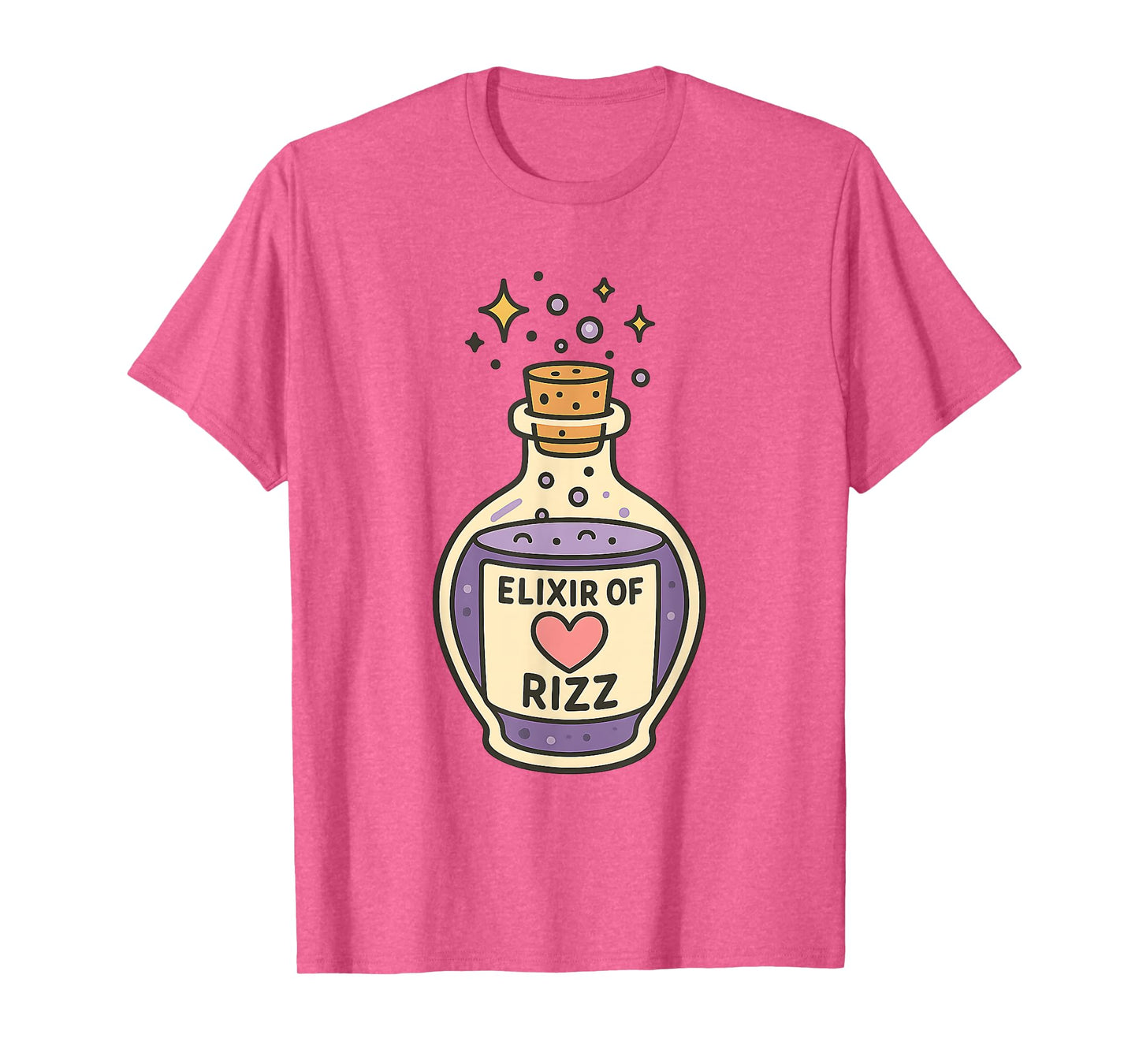 Elixir of Rizz Funny Magic Potion Cute Gamer Slang Meme T-Shirt