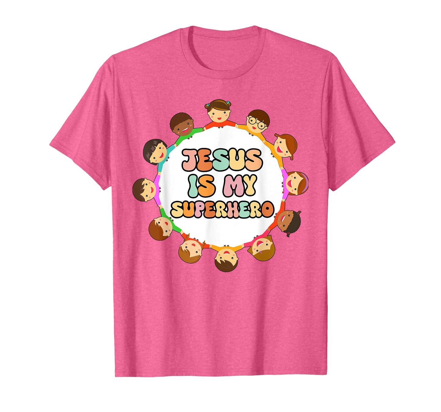 Toddler Jesus is My Superhero Christian Sister God Son Boy T-Shirt