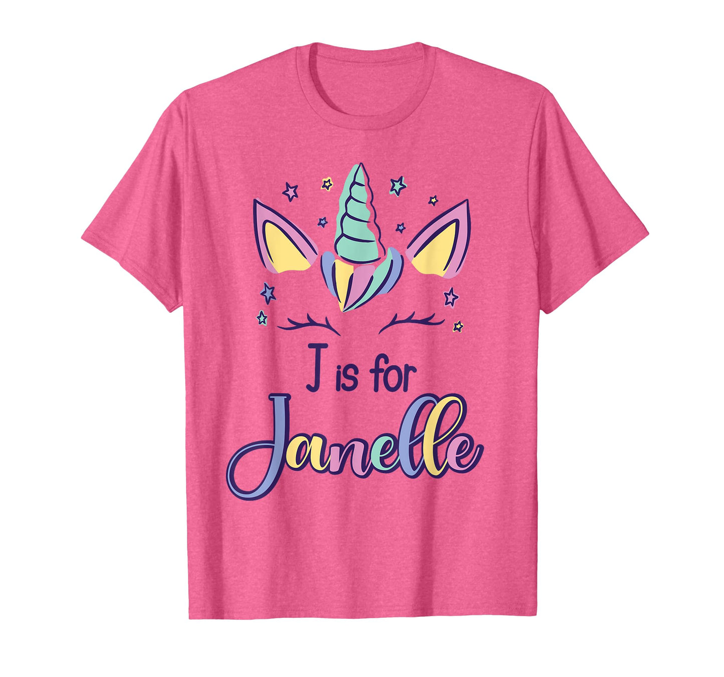 First Name Janelle Personalized J Is For Janelle T-Shirt