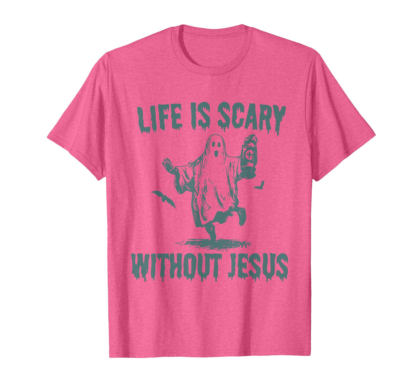 Spooky Life Is Scary Without Jesus Christian Halloween T-Shirt