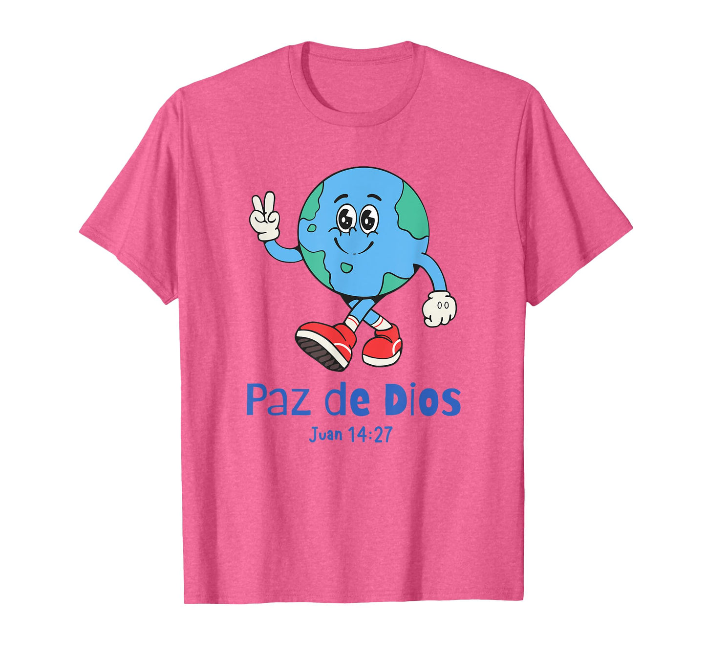 Paz de Dios, GOD's PEACE, Juan 14:27, WORLD T-Shirt