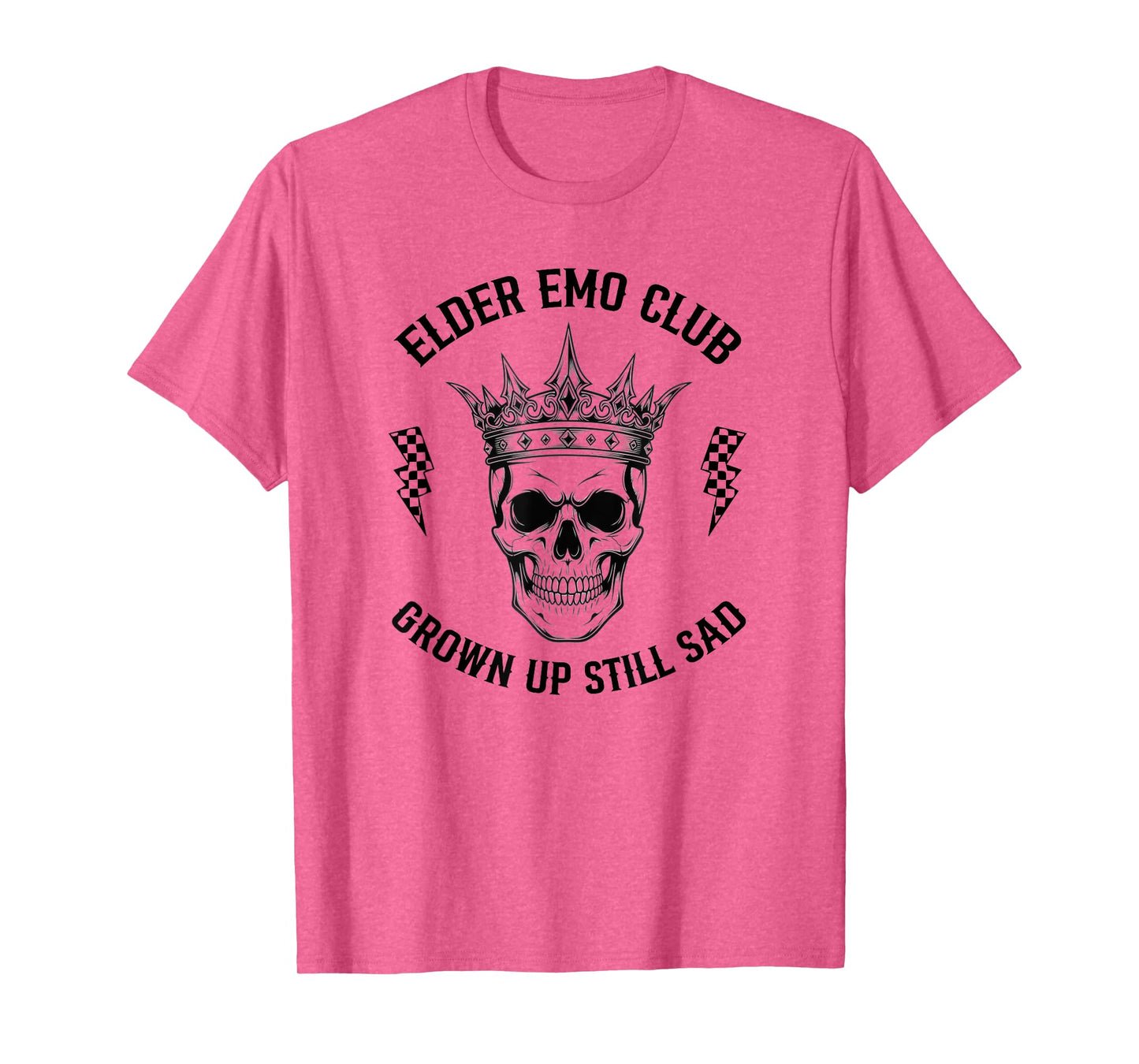 Funny Elder Emo Club Grown Up Still Sad Skull T-Shirt